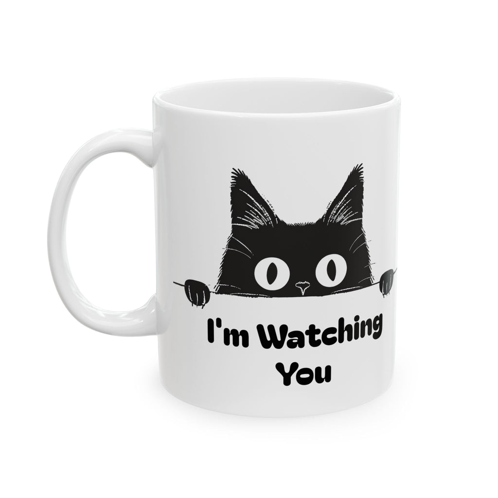 Cat Watching You Coffee Mug