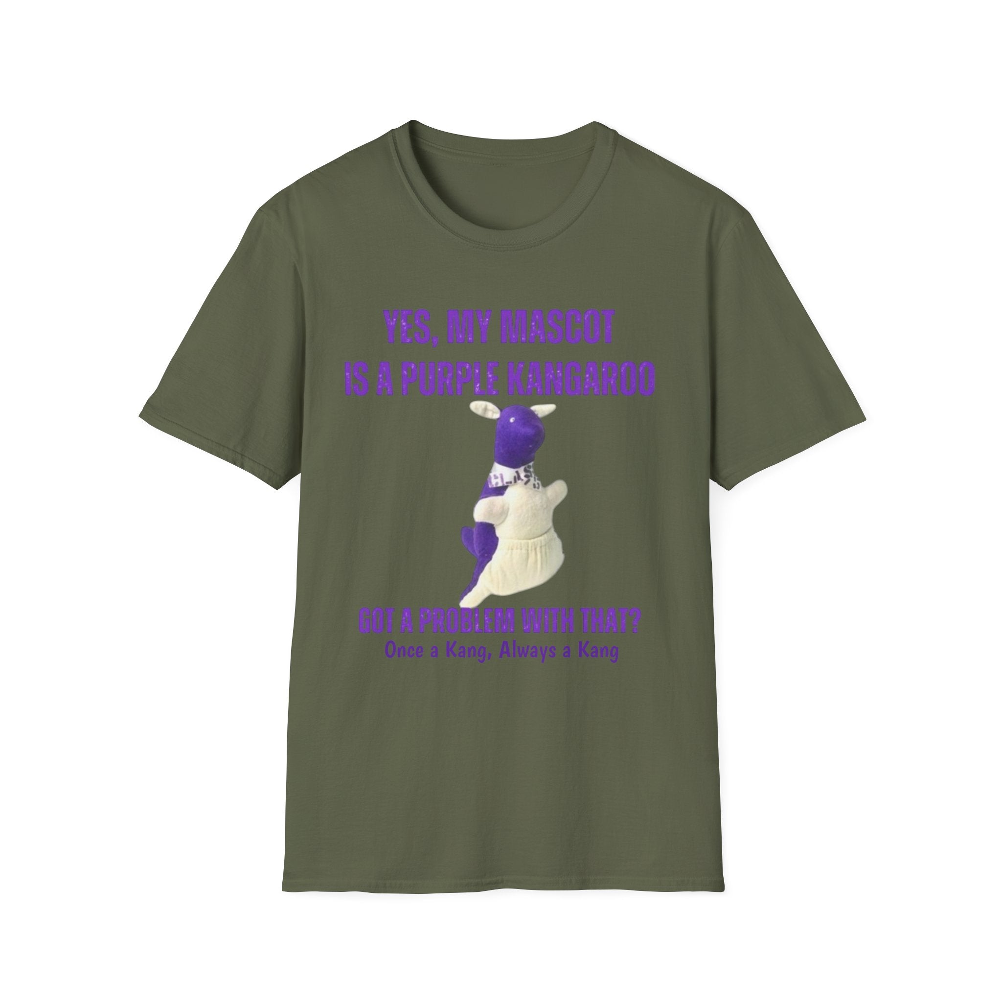 LWHS Class Reunion T-Shirt – Purple Kangaroo Mascot | “Once a Kang, Always a Kang”