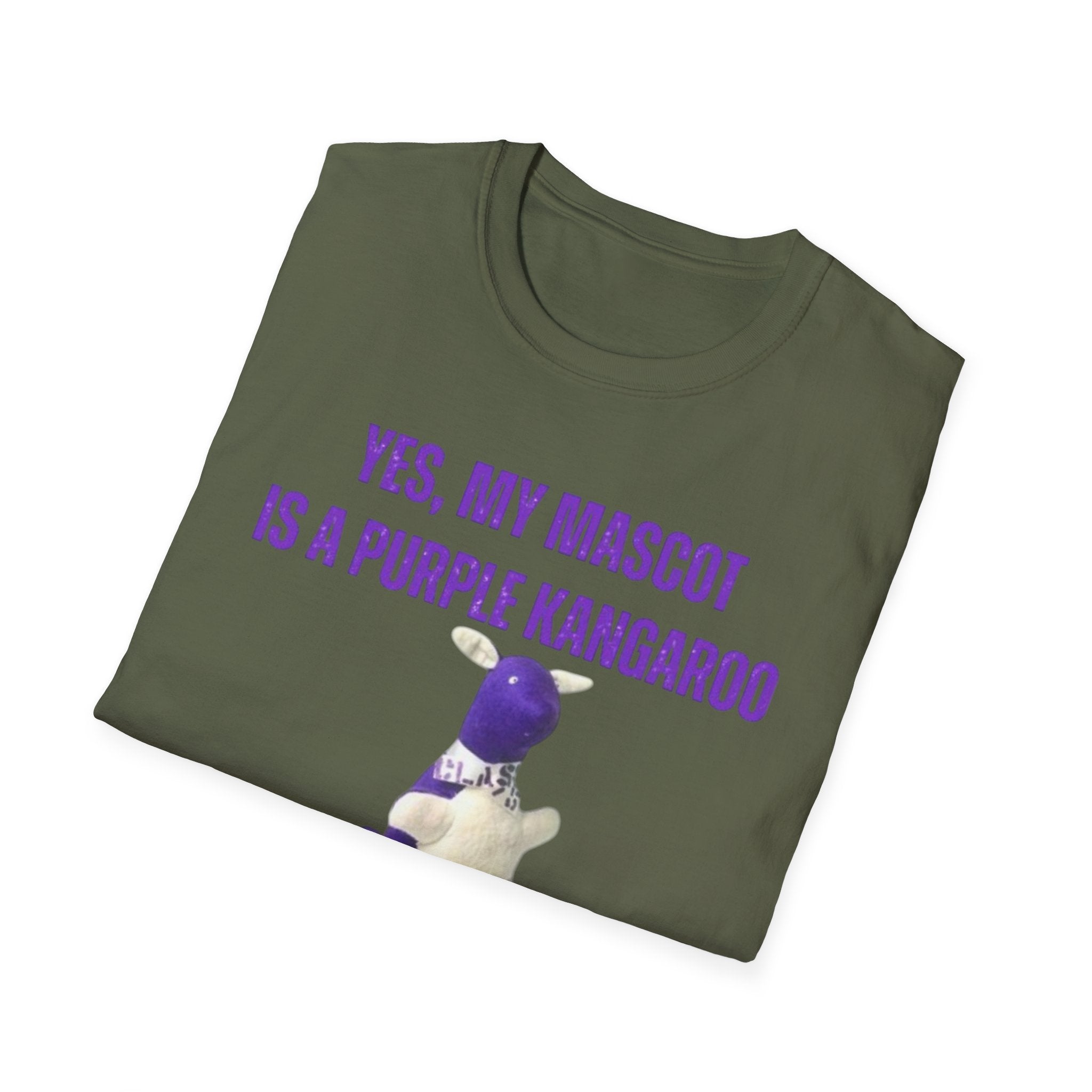 LWHS Class of 1975 Purple Kangaroo Mascot Tee – Bold, Fun, and Totally Unapologetic!