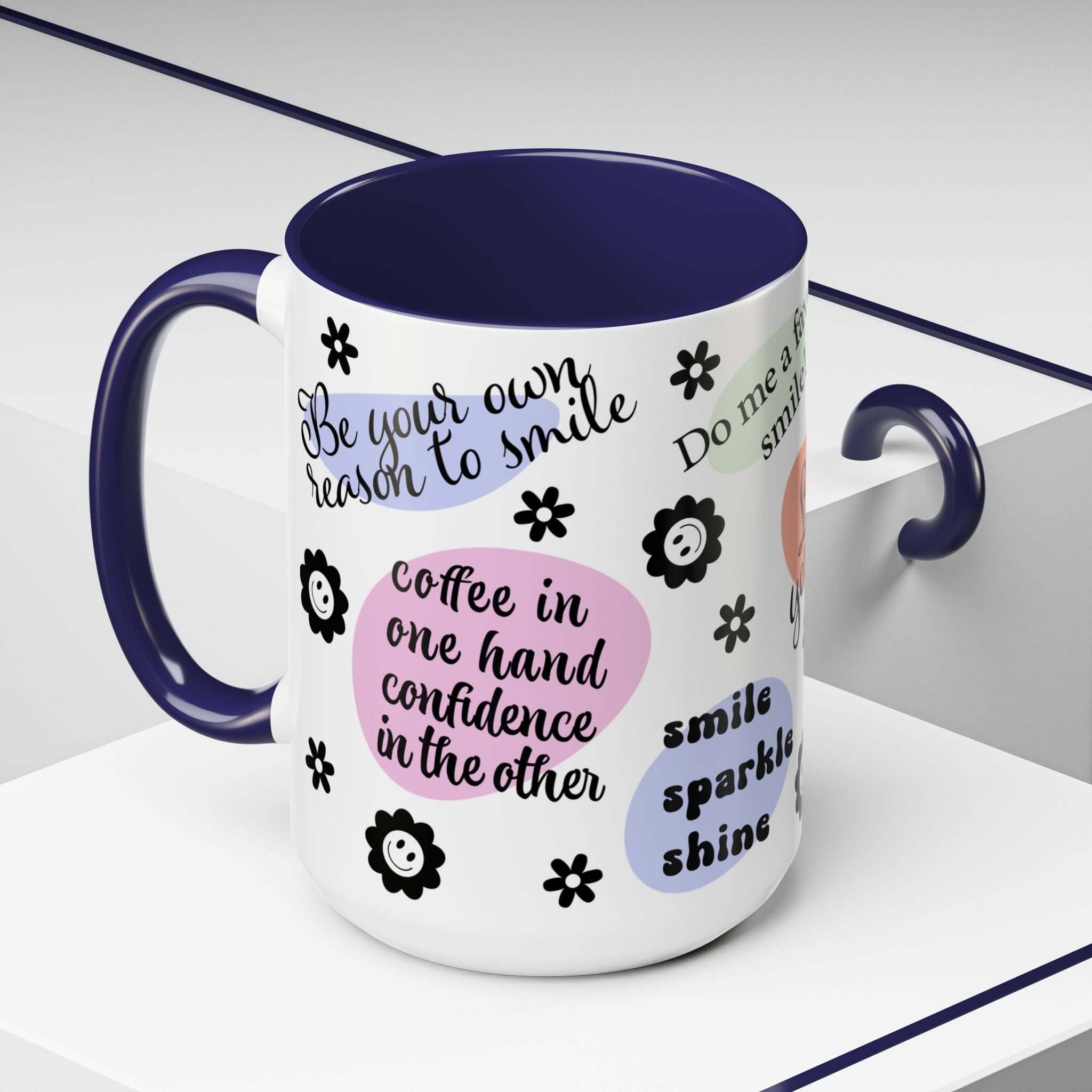 Mug - Mental Health Affirmation Love Yourself Accent Coffee Mug 15oz