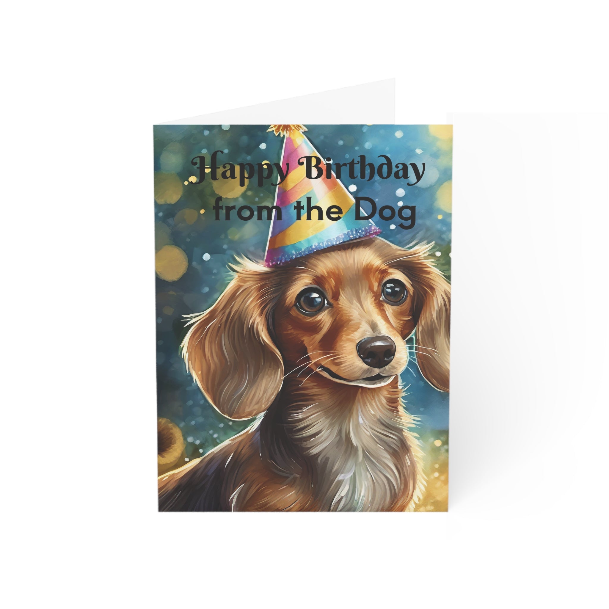 Greeting Cards - Happy Birthday From the Dog, Blond Dachsund