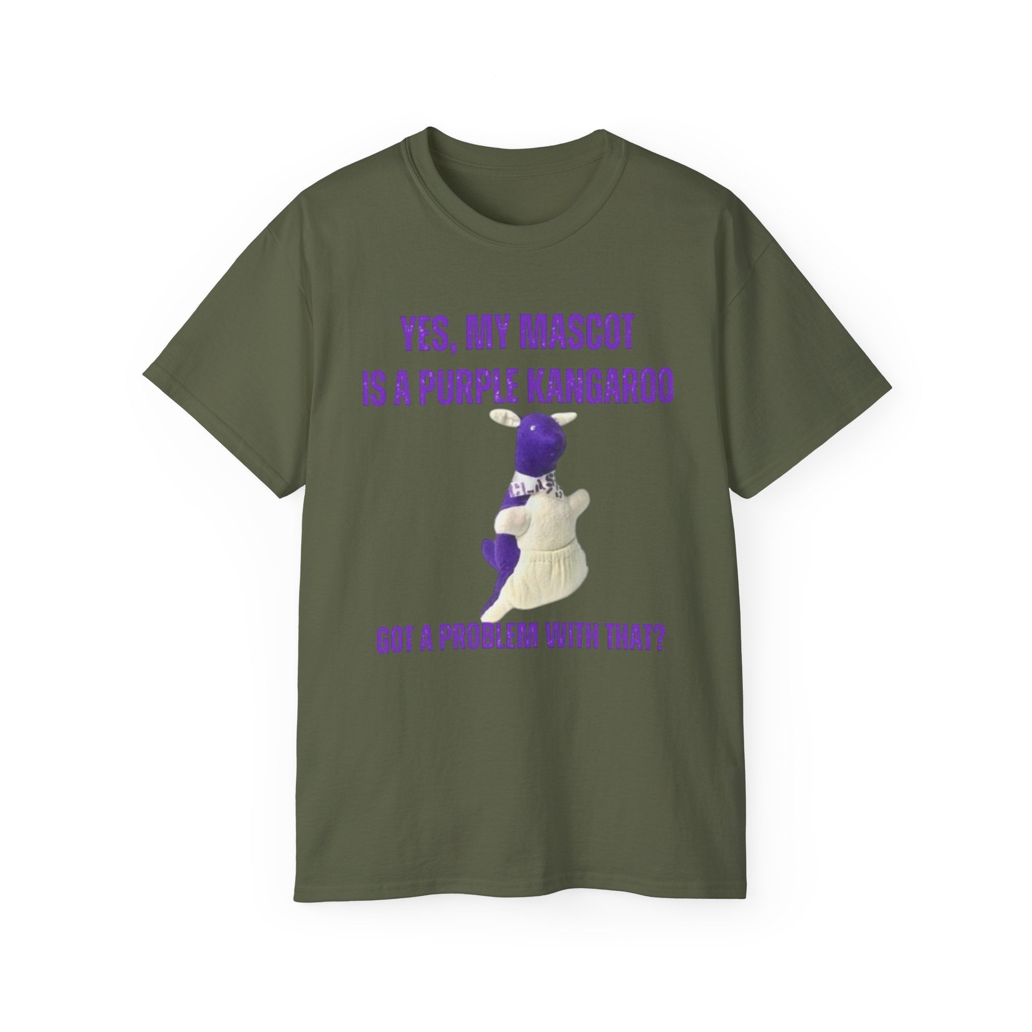 Purple Kangaroo Tee – Funny Mascot Shirt | Unisex T-Shirt 2XL–5XL | Casual Wear, Gift Idea for Friends, Spring/Summer Fashion