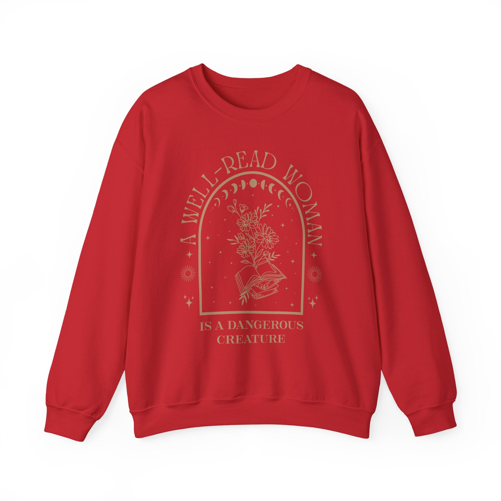 A Well-Read Woman Crewneck Sweatshirt | Literary Sweatshirt, Reading Gift, Cozy Apparel, Feminist Fashion, Book Lover's Gift