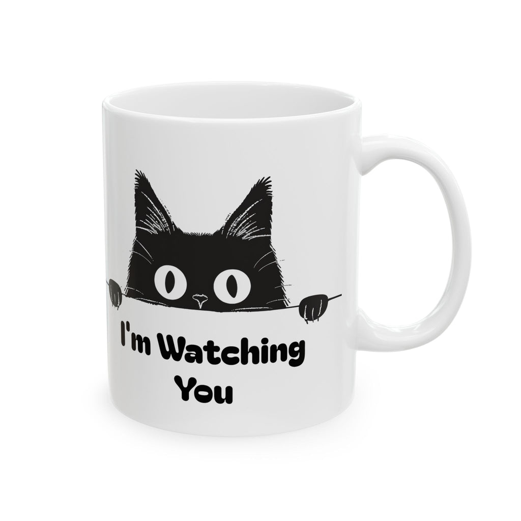 Cat Watching You Coffee Mug