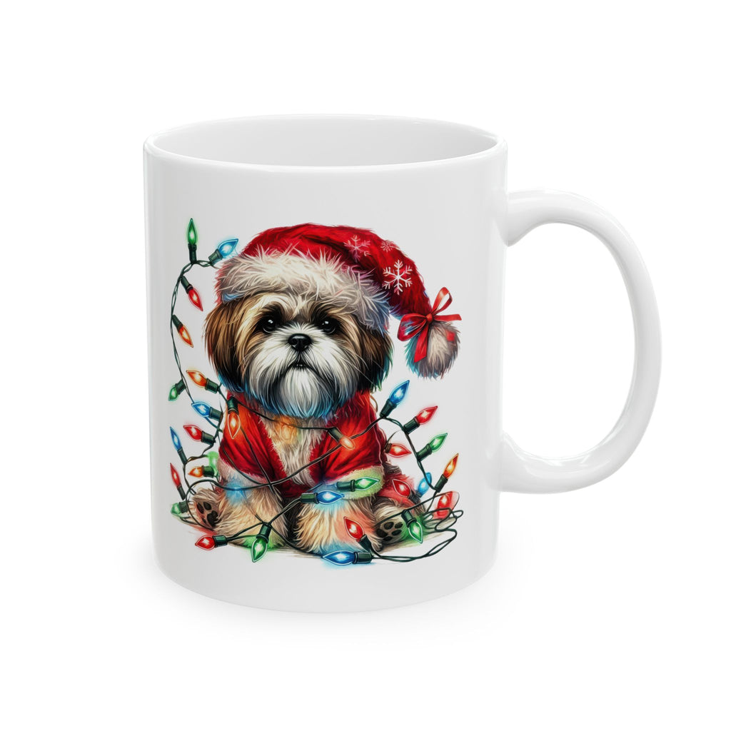 Shih Tsu Christmas Lights Mug