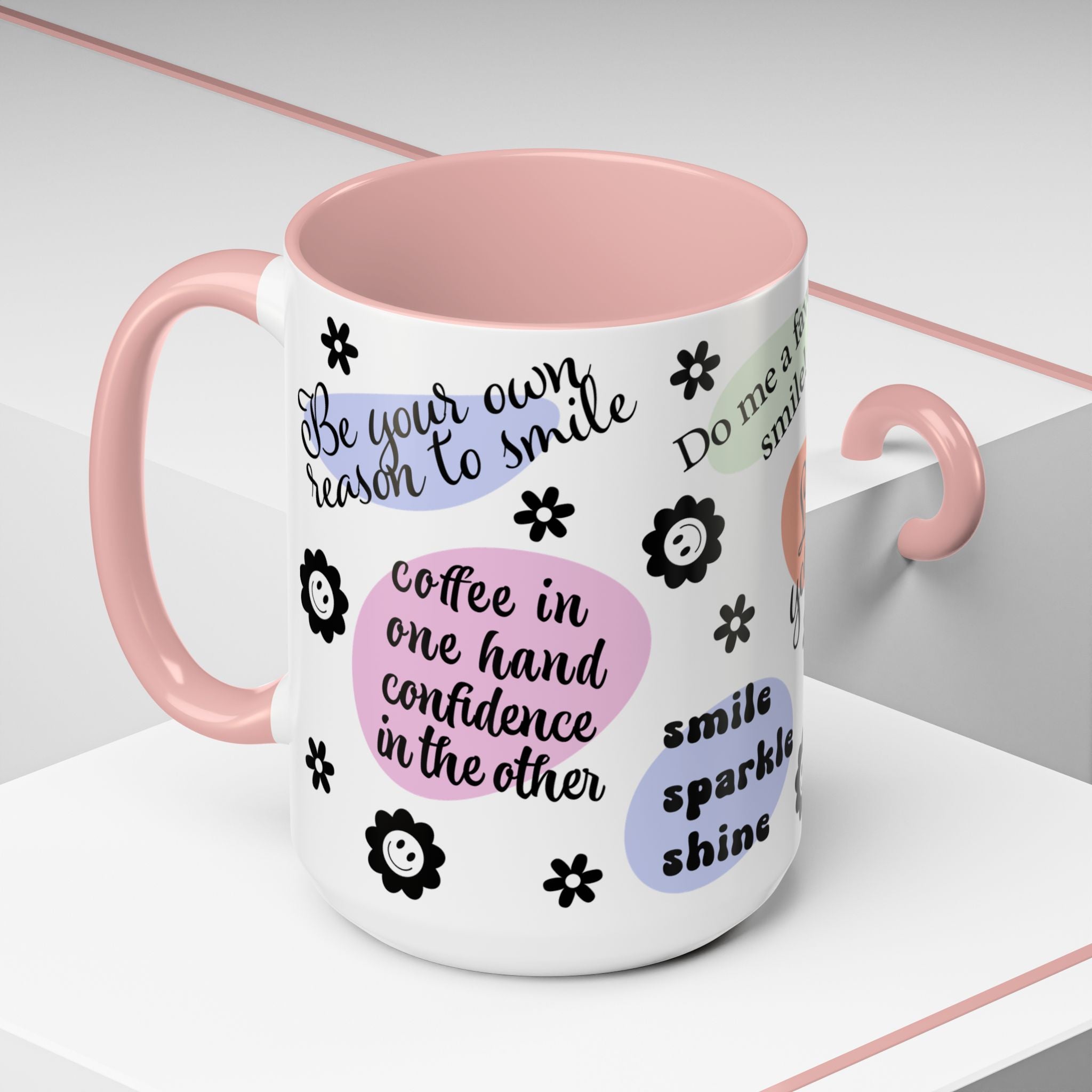 Mug - Mental Health Affirmation Love Yourself Accent Coffee Mug 15oz