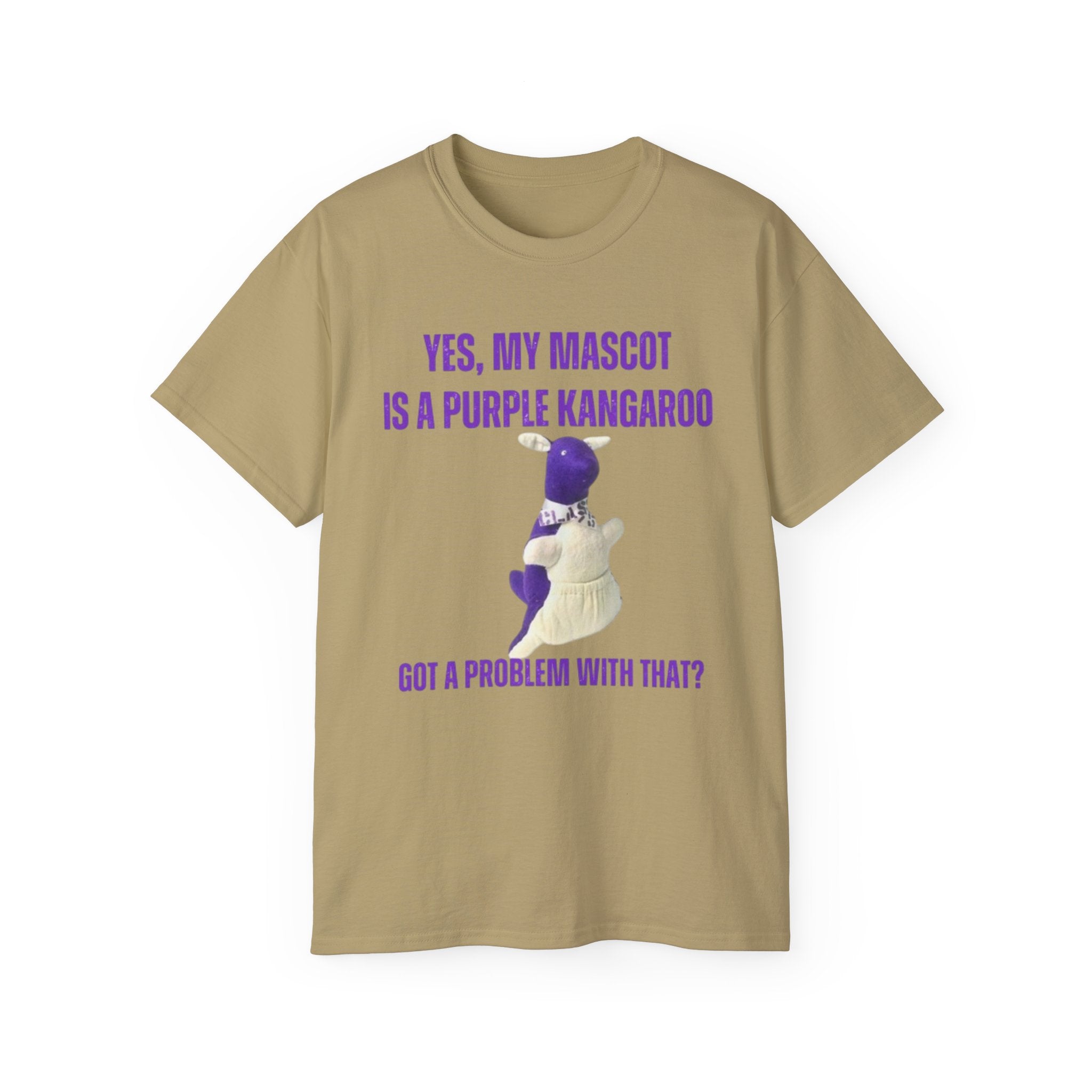 Purple Kangaroo Tee – Funny Mascot Shirt | Unisex T-Shirt 2XL–5XL | Casual Wear, Gift Idea for Friends, Spring/Summer Fashion