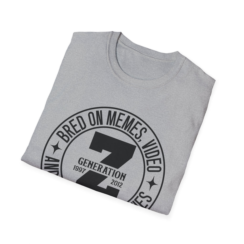 Gen Z Bred on Memes, Video, Infinite Possibilities, T-Shirt