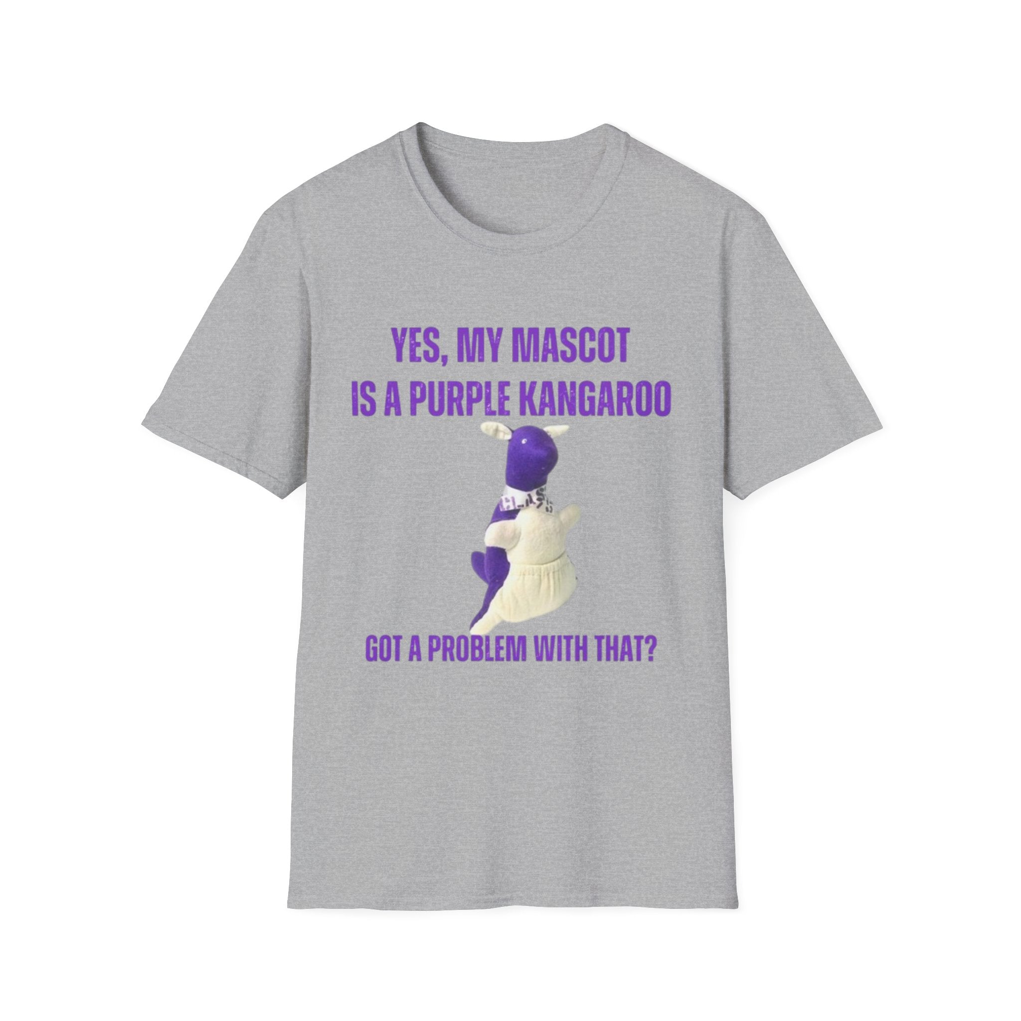 “My Mascot is a Purple Kangaroo”  T-Shirt