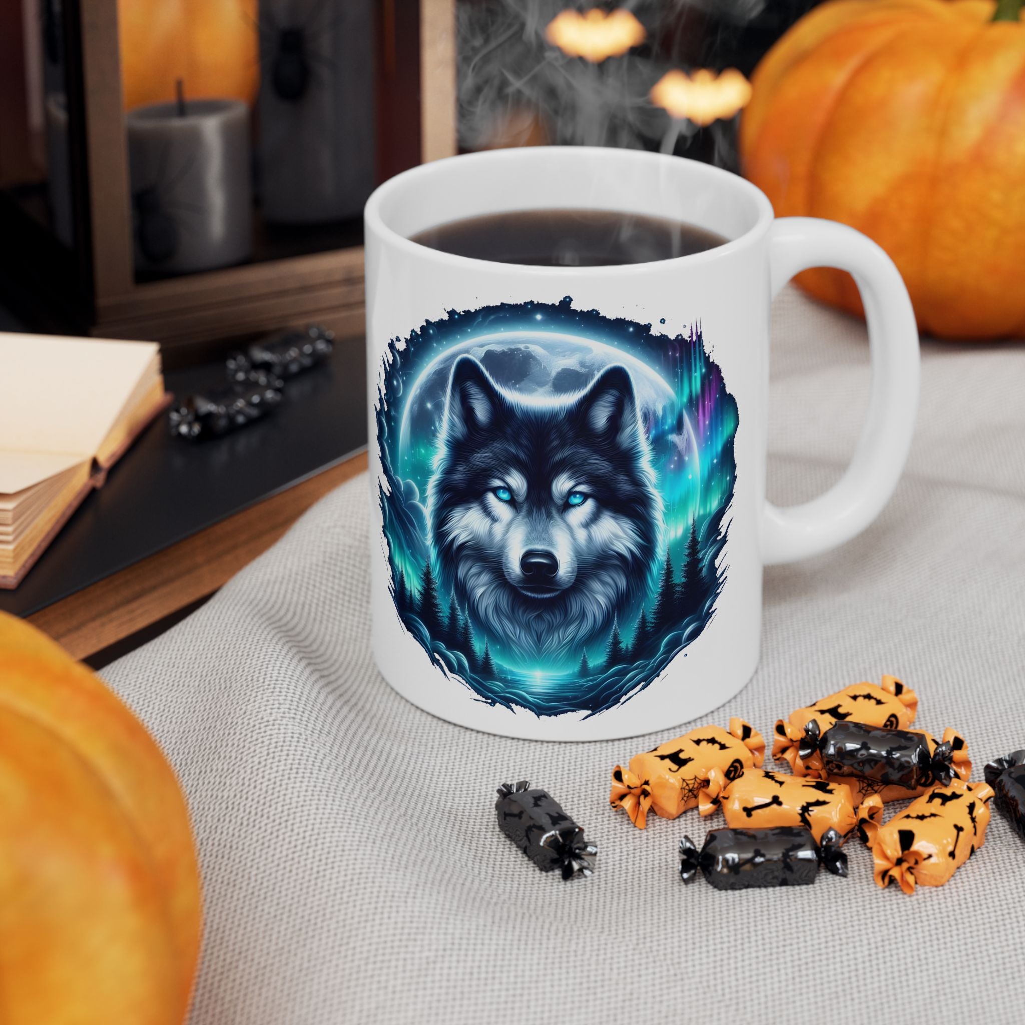 Wolf Face Ceramic Mug