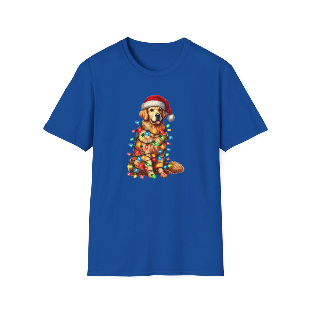 Christmas Lights Golden Retriever T-Shirt