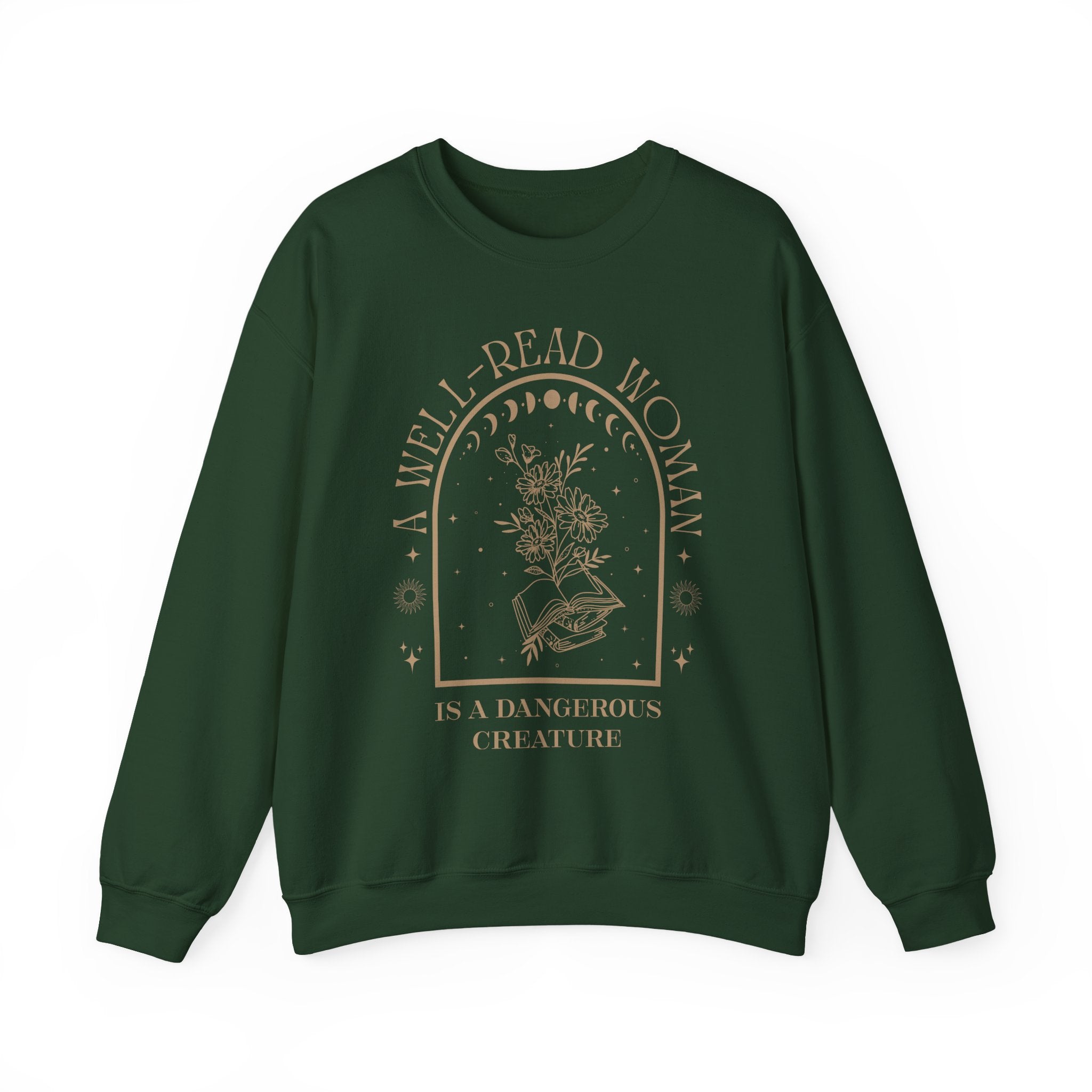 A Well-Read Woman Crewneck Sweatshirt | Literary Sweatshirt, Reading Gift, Cozy Apparel, Feminist Fashion, Book Lover's Gift