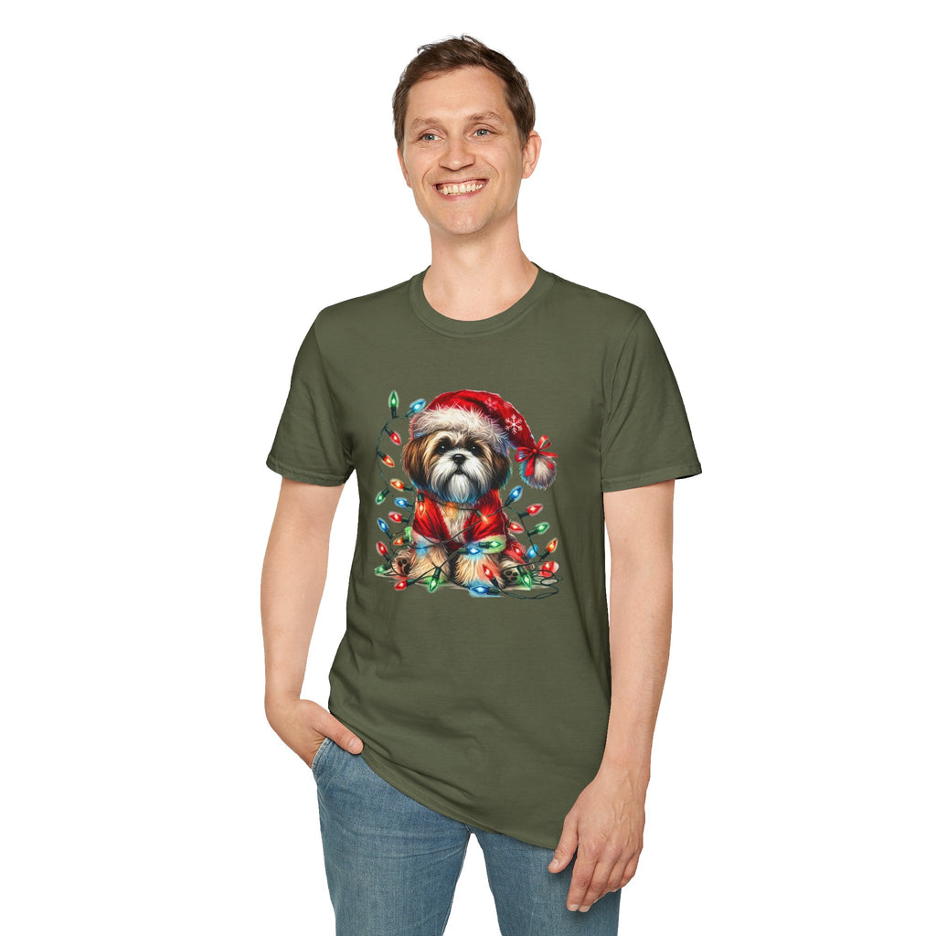 Christmas Lights Shih Tsu T-Shirt