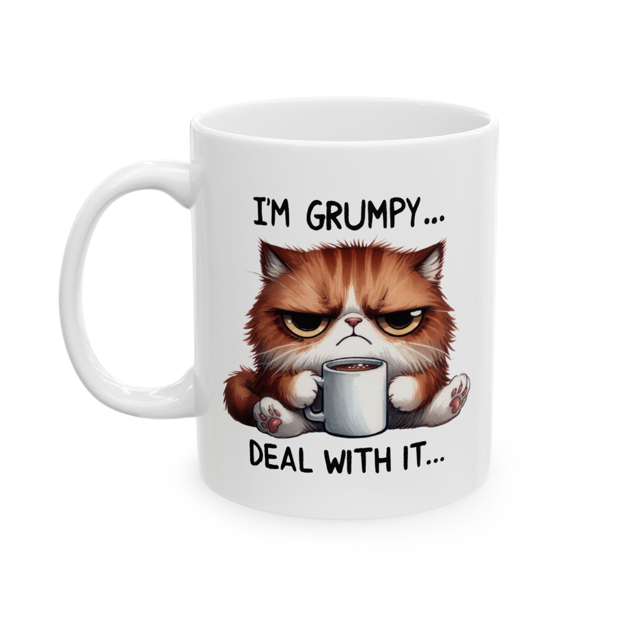 Grumpy Cat Deal With It Coffee Mug