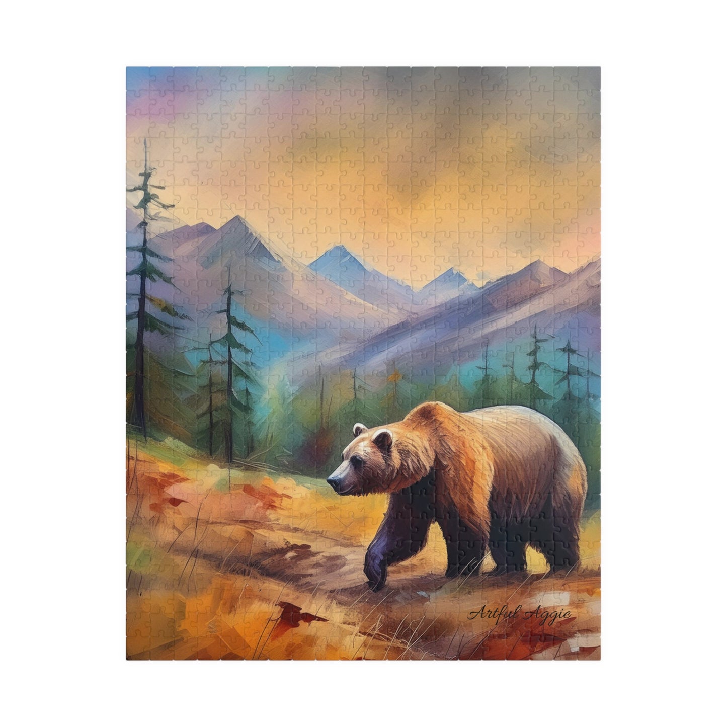 Puzzle - Bear Walking in the Mountains