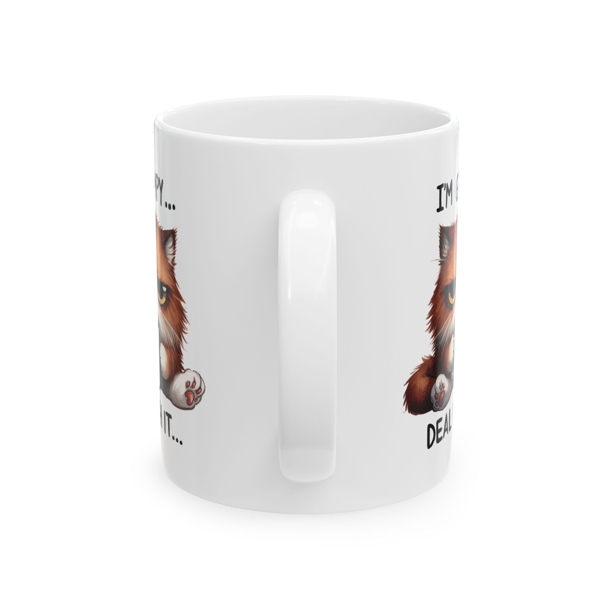 Grumpy Cat Deal With It Coffee Mug