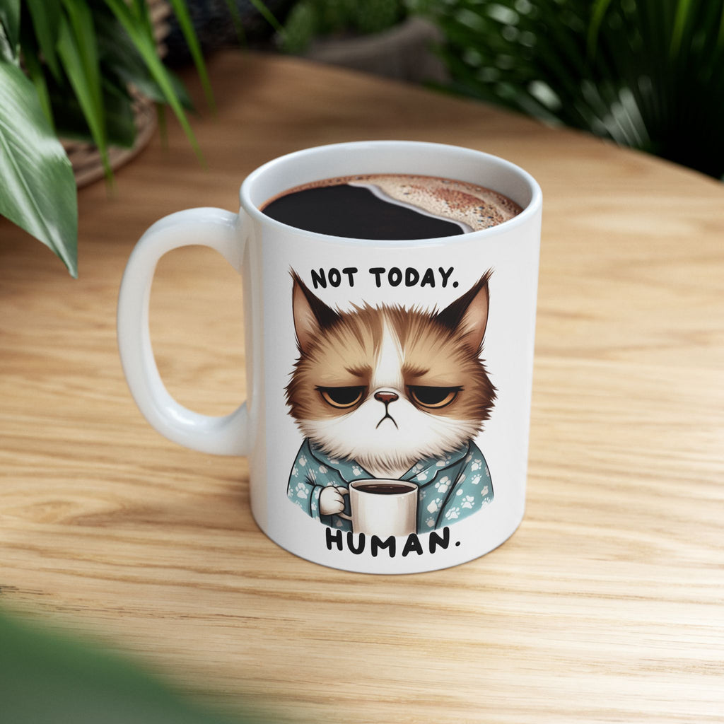 Grumpy Cat Not Today Human Coffee Mug