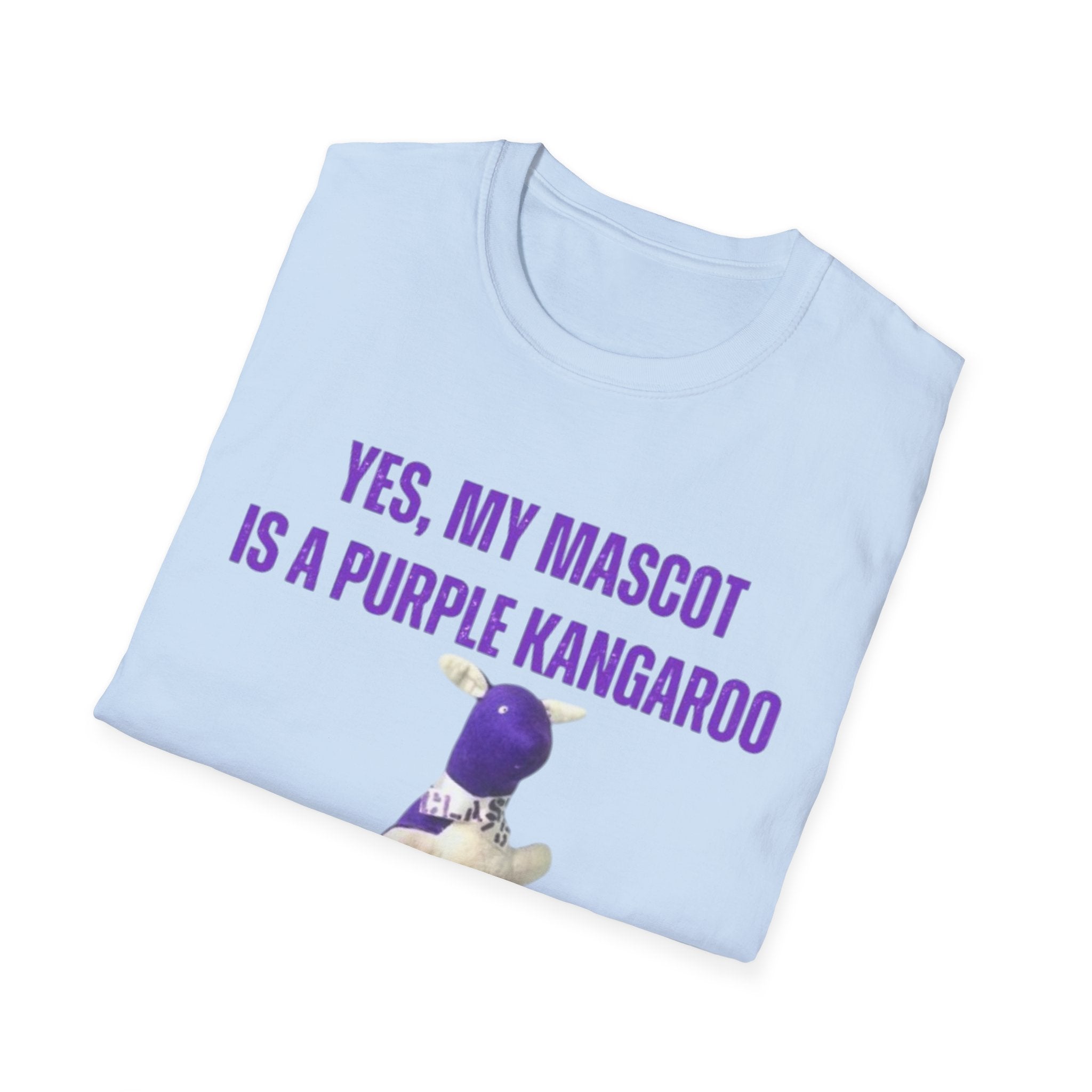 “My Mascot is a Purple Kangaroo”  T-Shirt