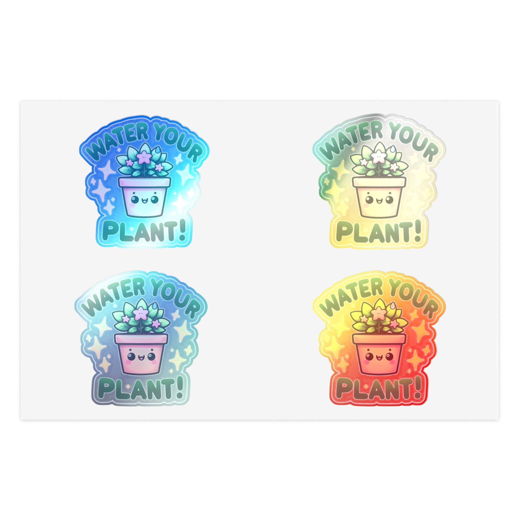 Plant Watering Sticker Sheets