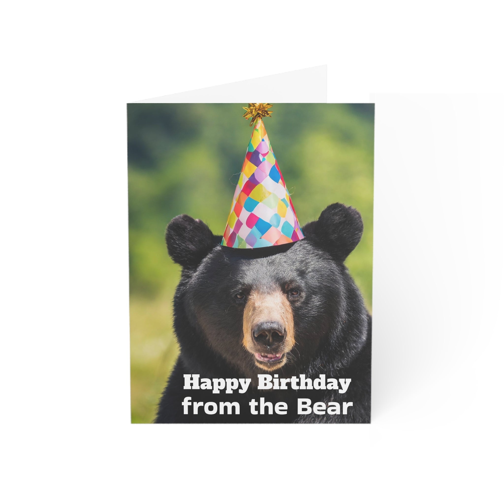 Greeting Card - Funny Happy Birthday Bear Design