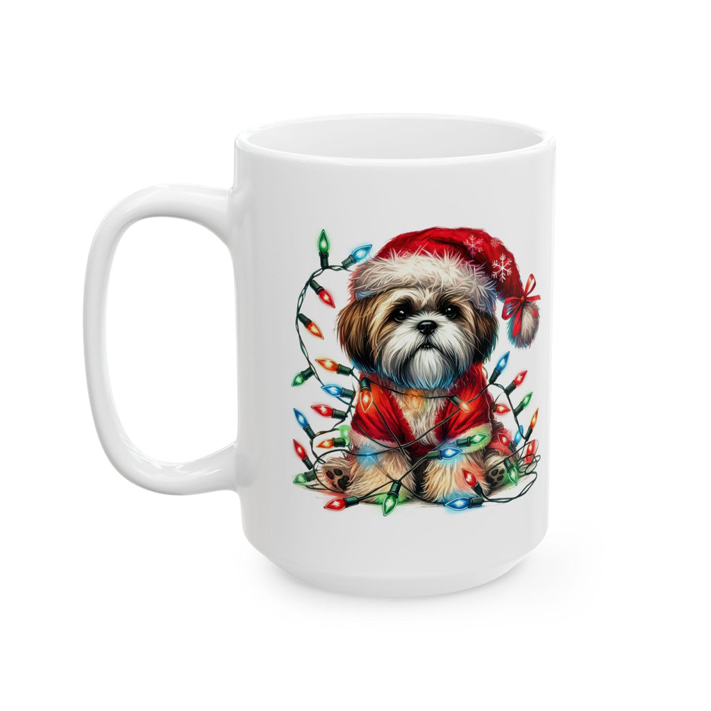 Shih Tsu Christmas Lights Mug