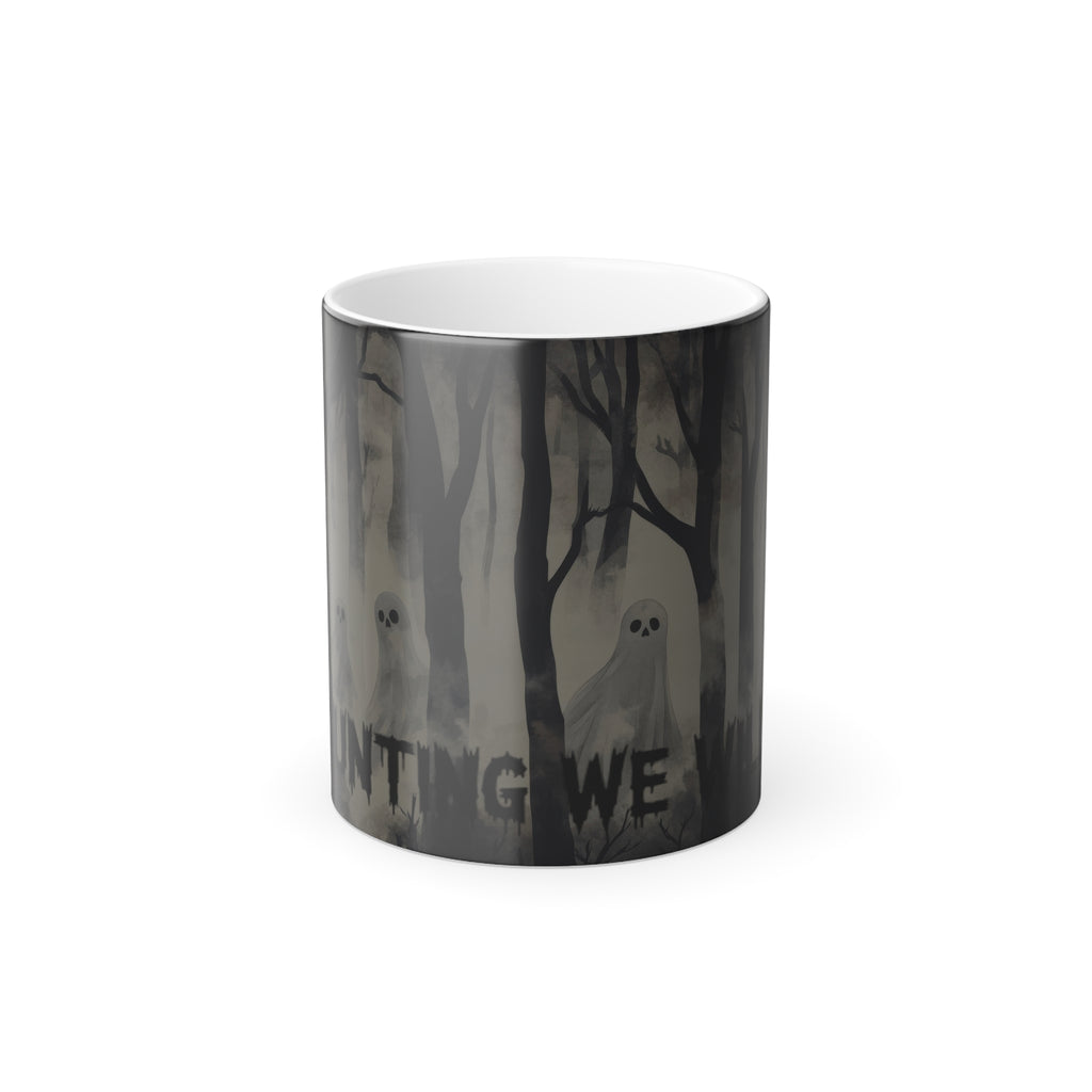 A Haunting We Will Go” Magic Mug – Color Changing Spooky Forest Coffee Cup (11oz)