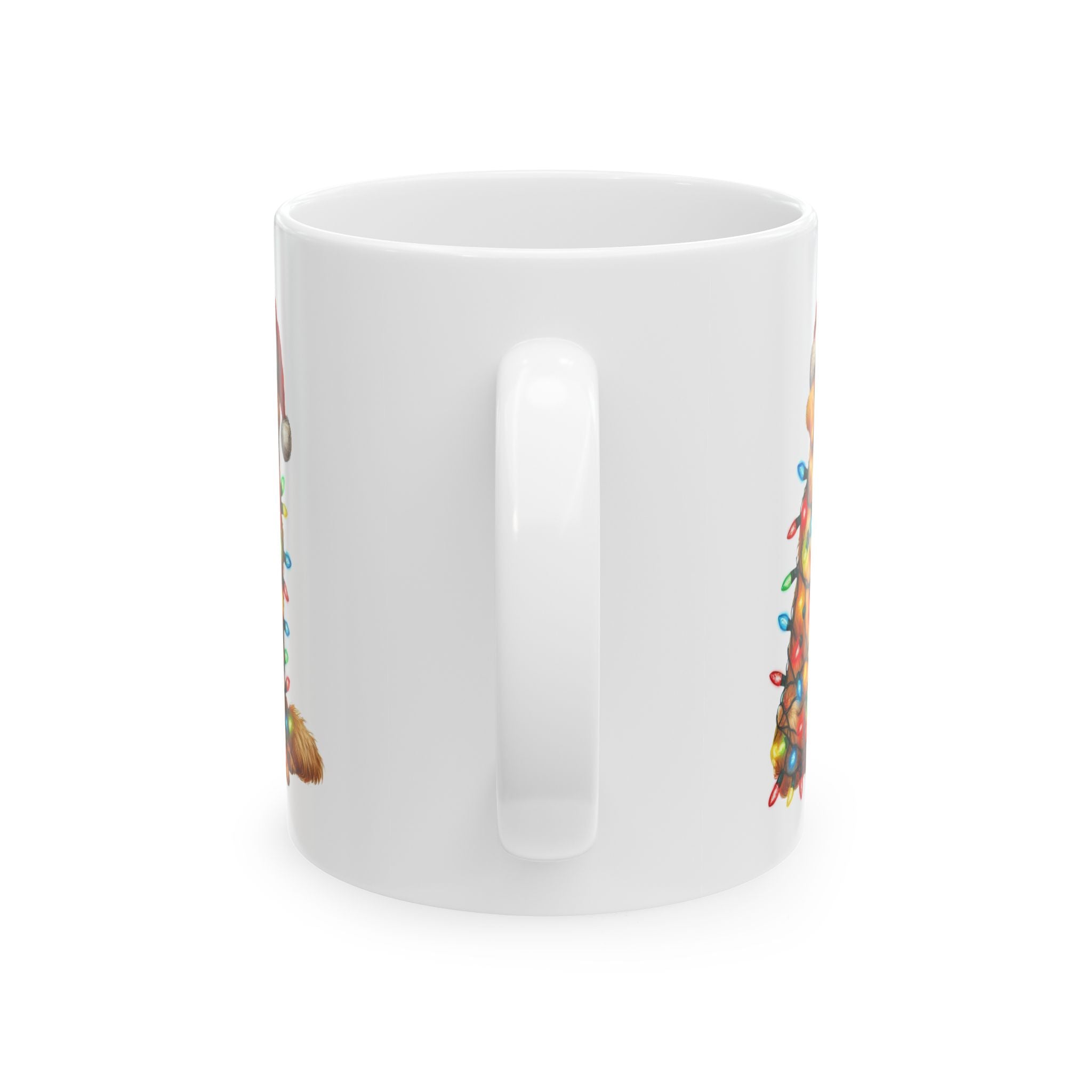 Golden Retriever Christmas Lights Mug