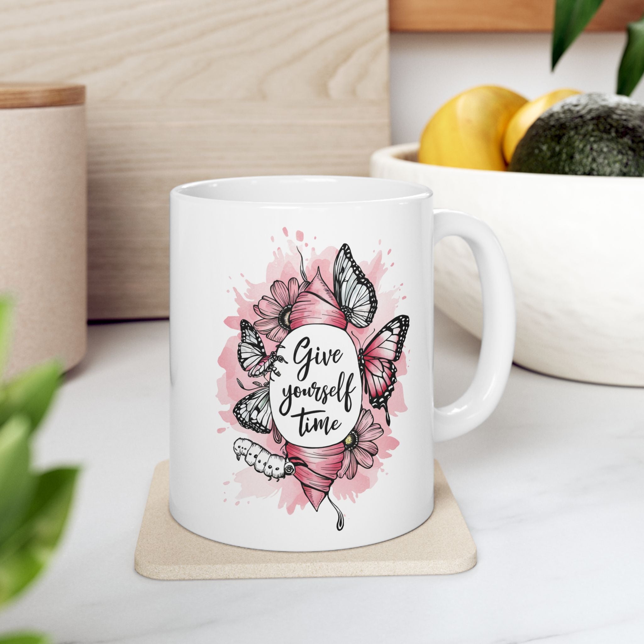 Mental Health Give Yourself Time Coffee Mug 11oz 15oz