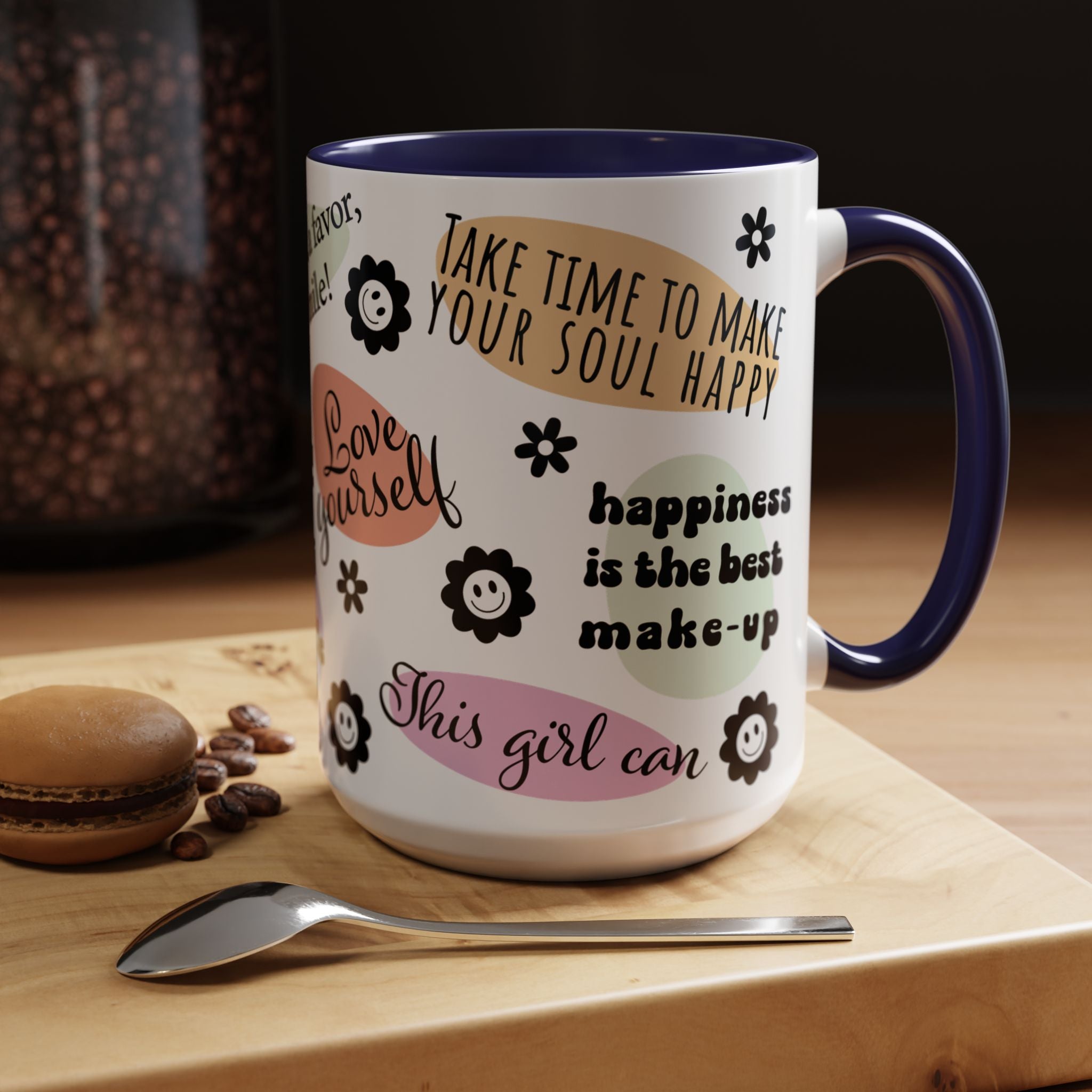 Mug - Mental Health Affirmation Love Yourself Accent Coffee Mug 15oz