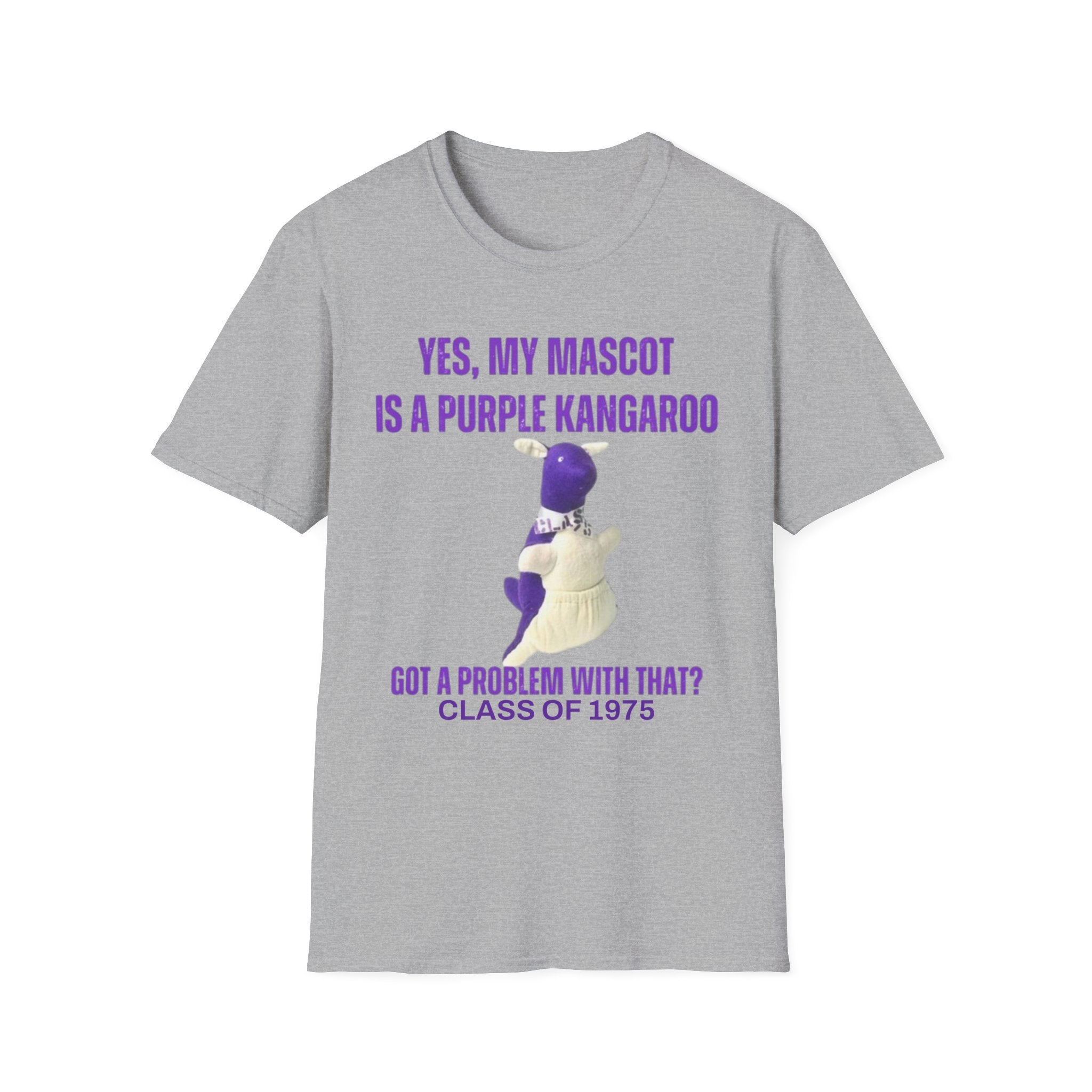 LWHS Class Reunion T-Shirt – Purple Kangaroo Pride | Class of 1975
