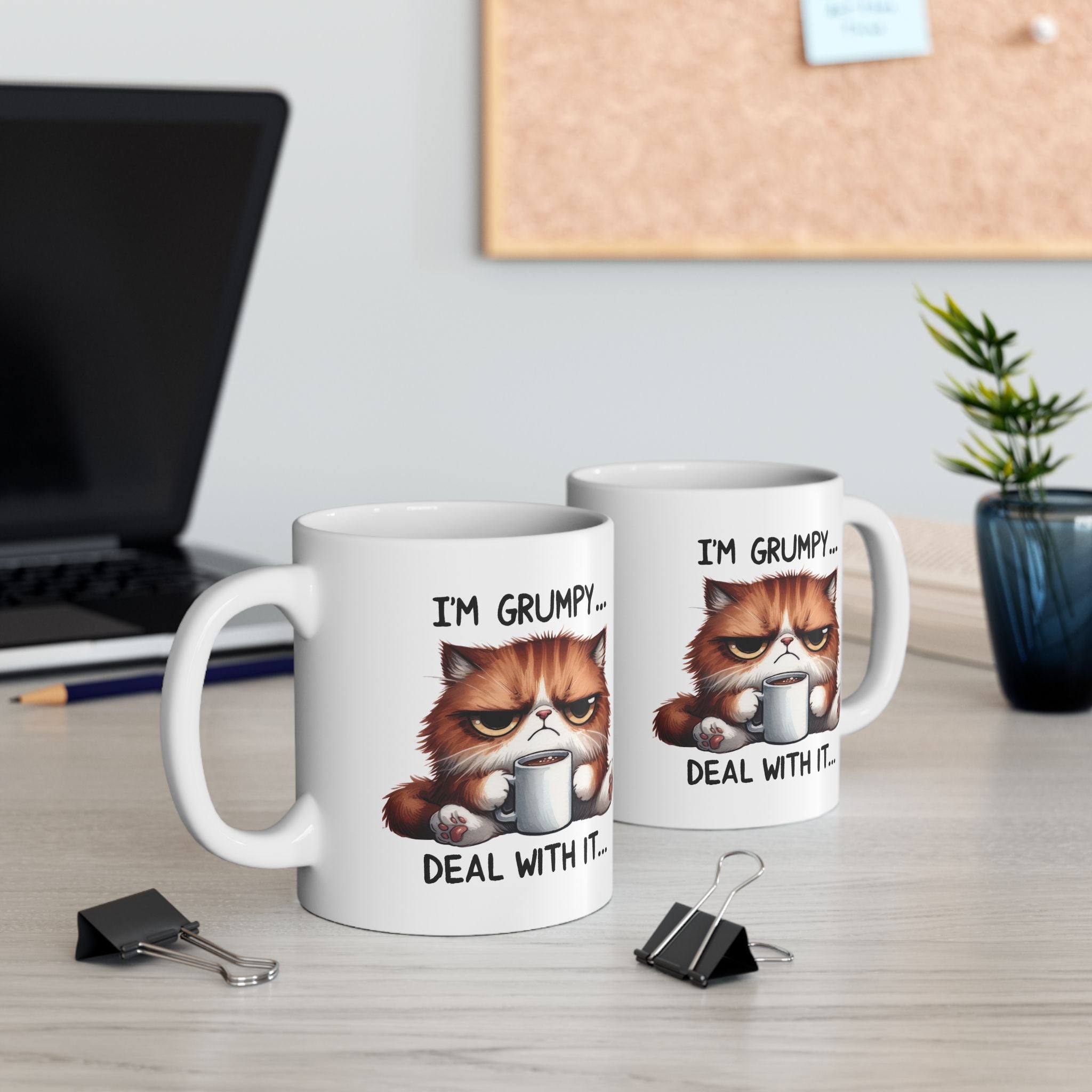 Grumpy Cat Deal With It Coffee Mug