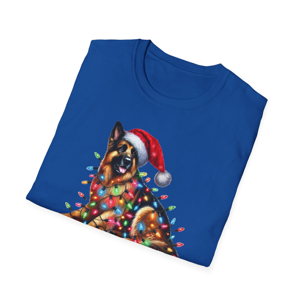 Christmas Lights German Shepherd T-Shirt
