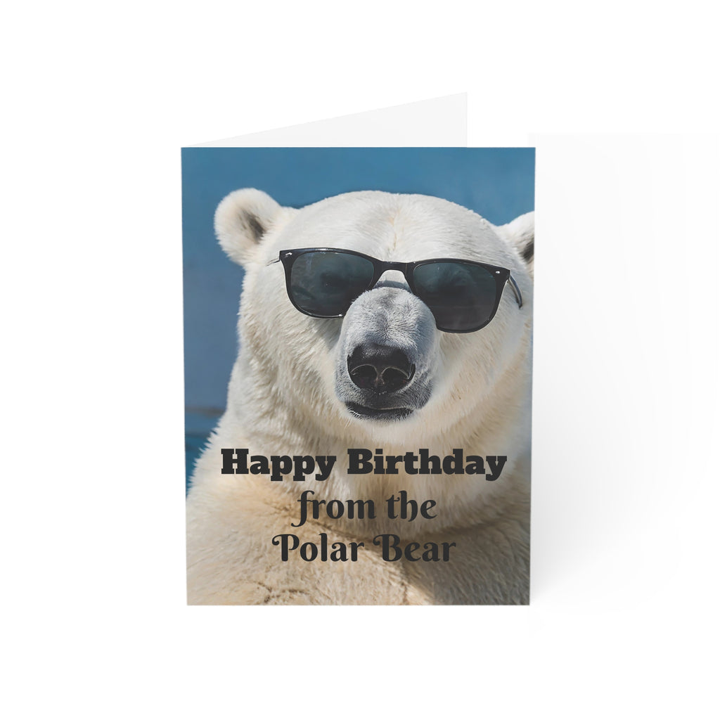 Greeting Card - Funny Happy Birthday Polar Bear Design