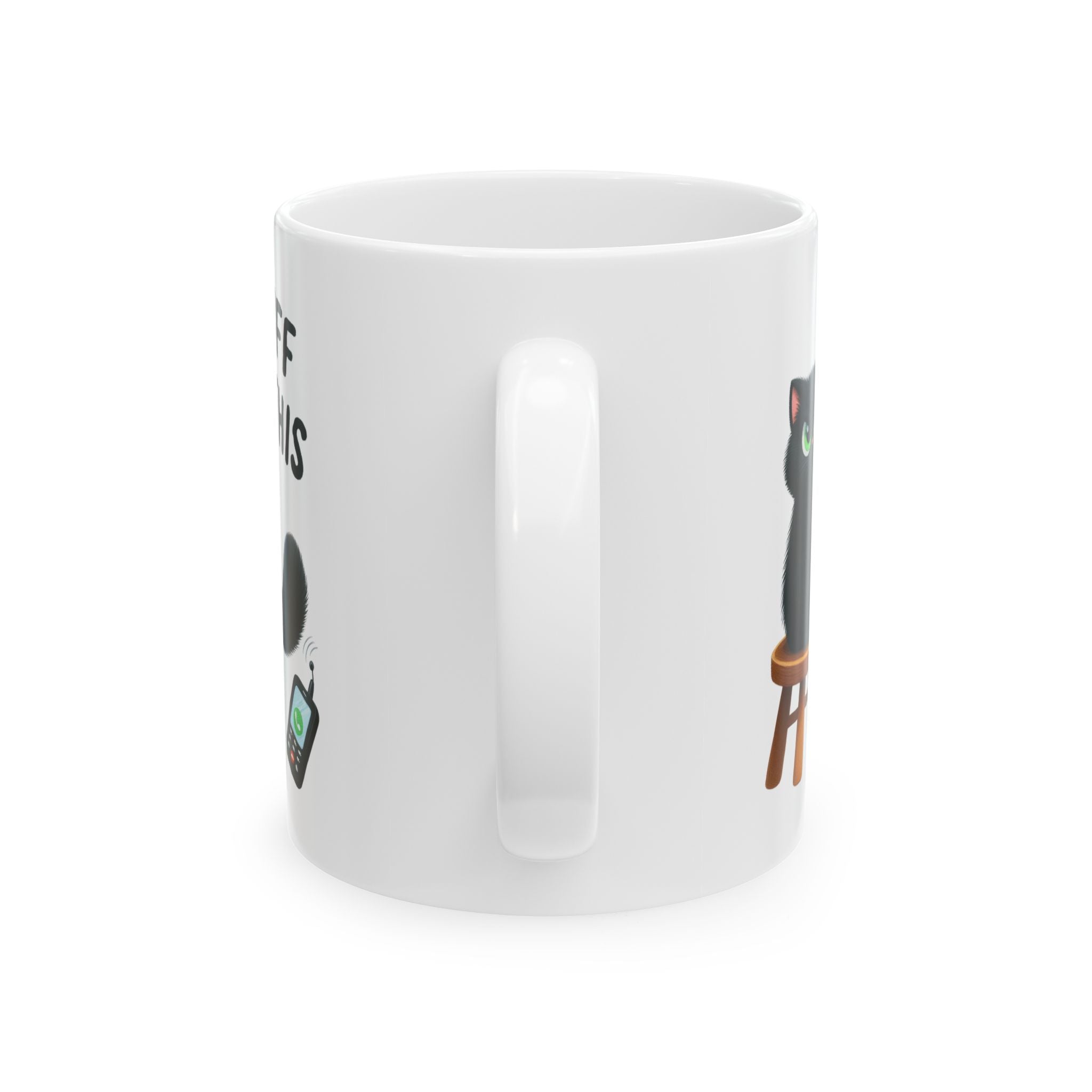 Funny Grumpy Cat Fluff This Coffee Mug