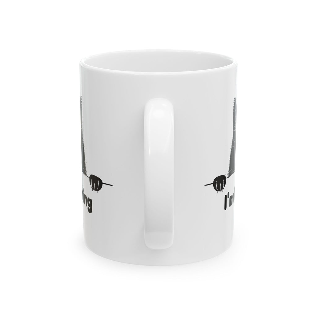 Cat Watching You Coffee Mug