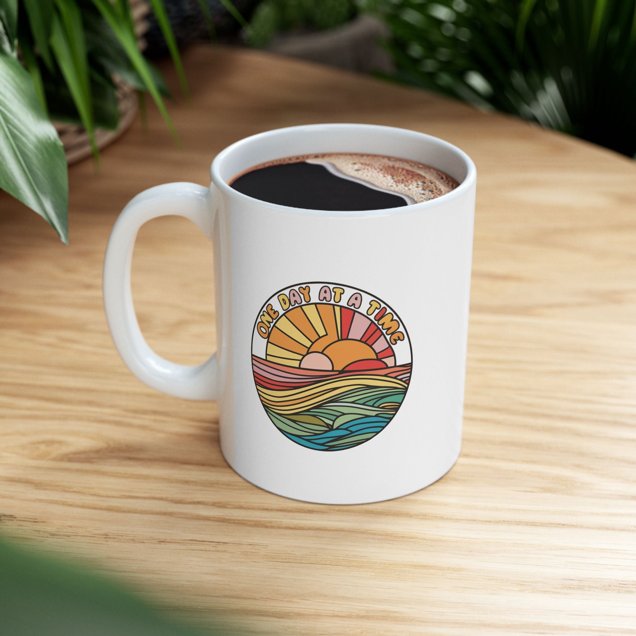 Mental Health One Day at a Time Coffee Mug 11oz 15oz