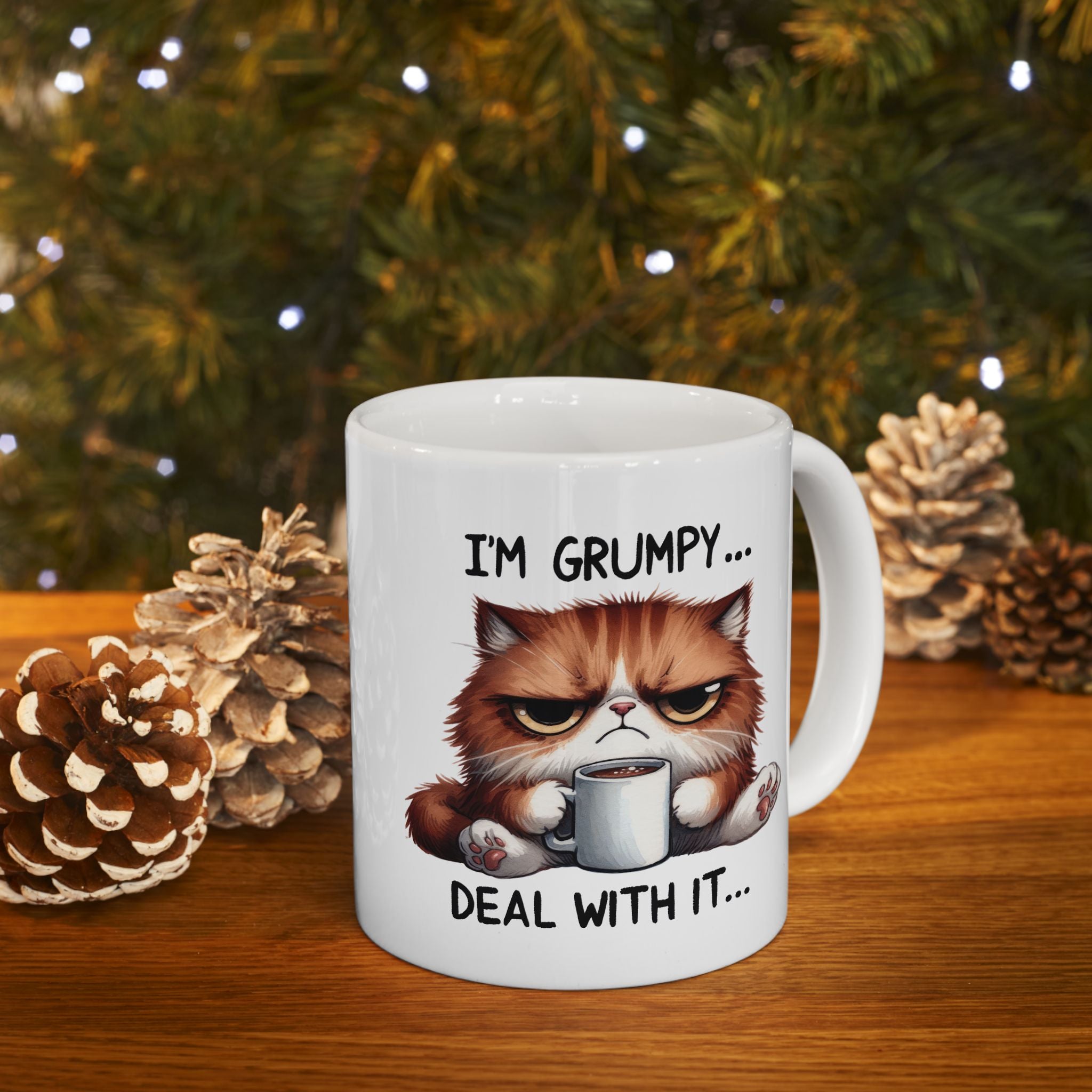 Grumpy Cat Deal With It Coffee Mug