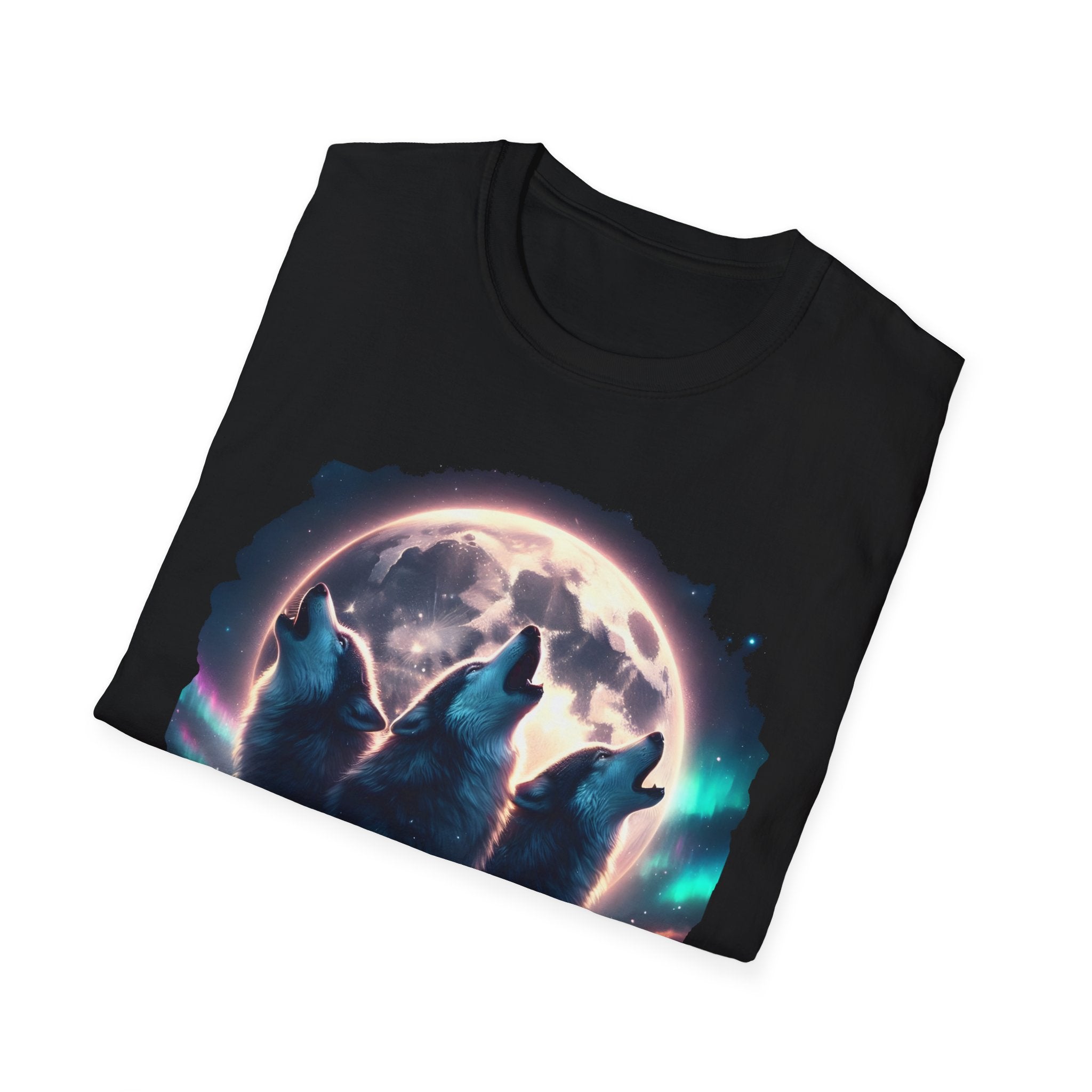 Wolves Howling Full Moon T-Shirt