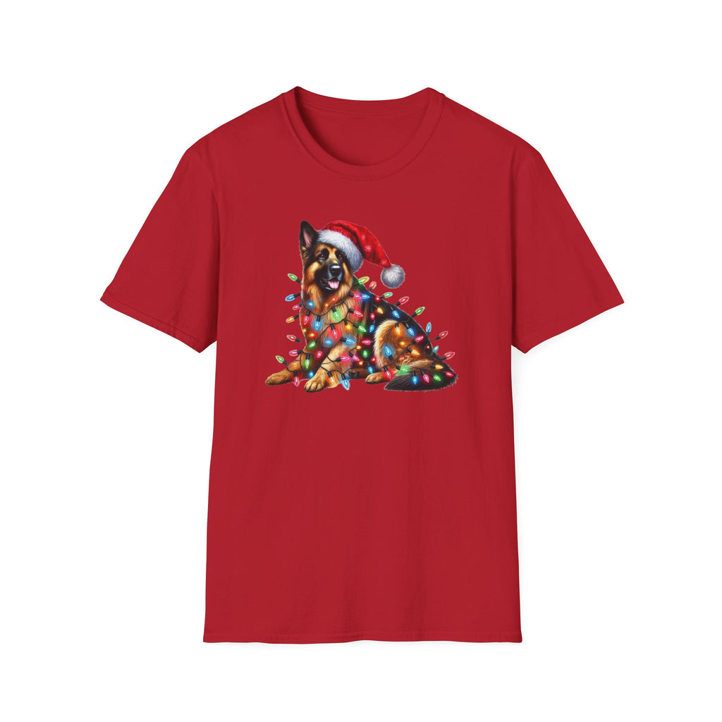 Christmas Lights German Shepherd T-Shirt