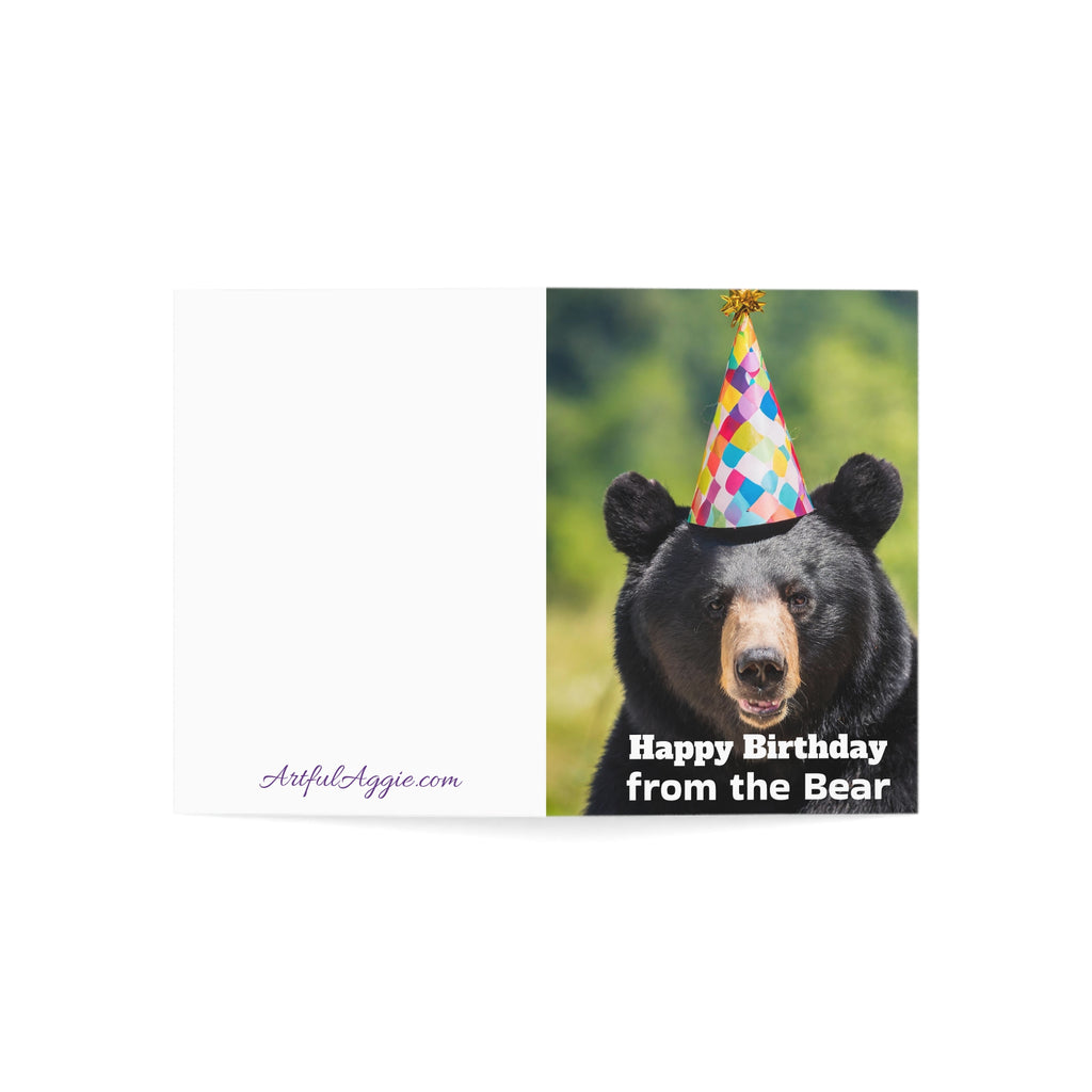 Greeting Card - Funny Happy Birthday Bear Design