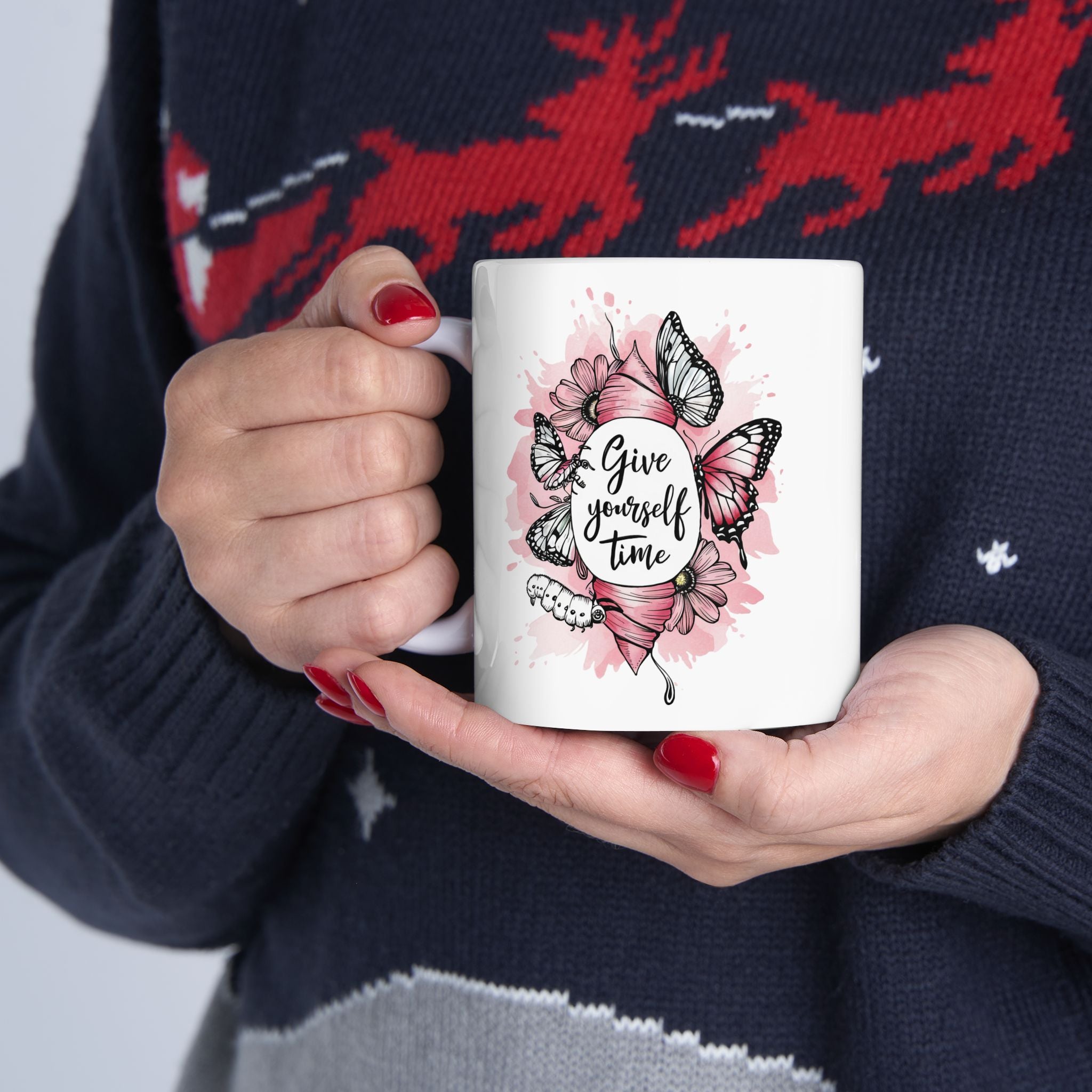 Mental Health Give Yourself Time Coffee Mug 11oz 15oz