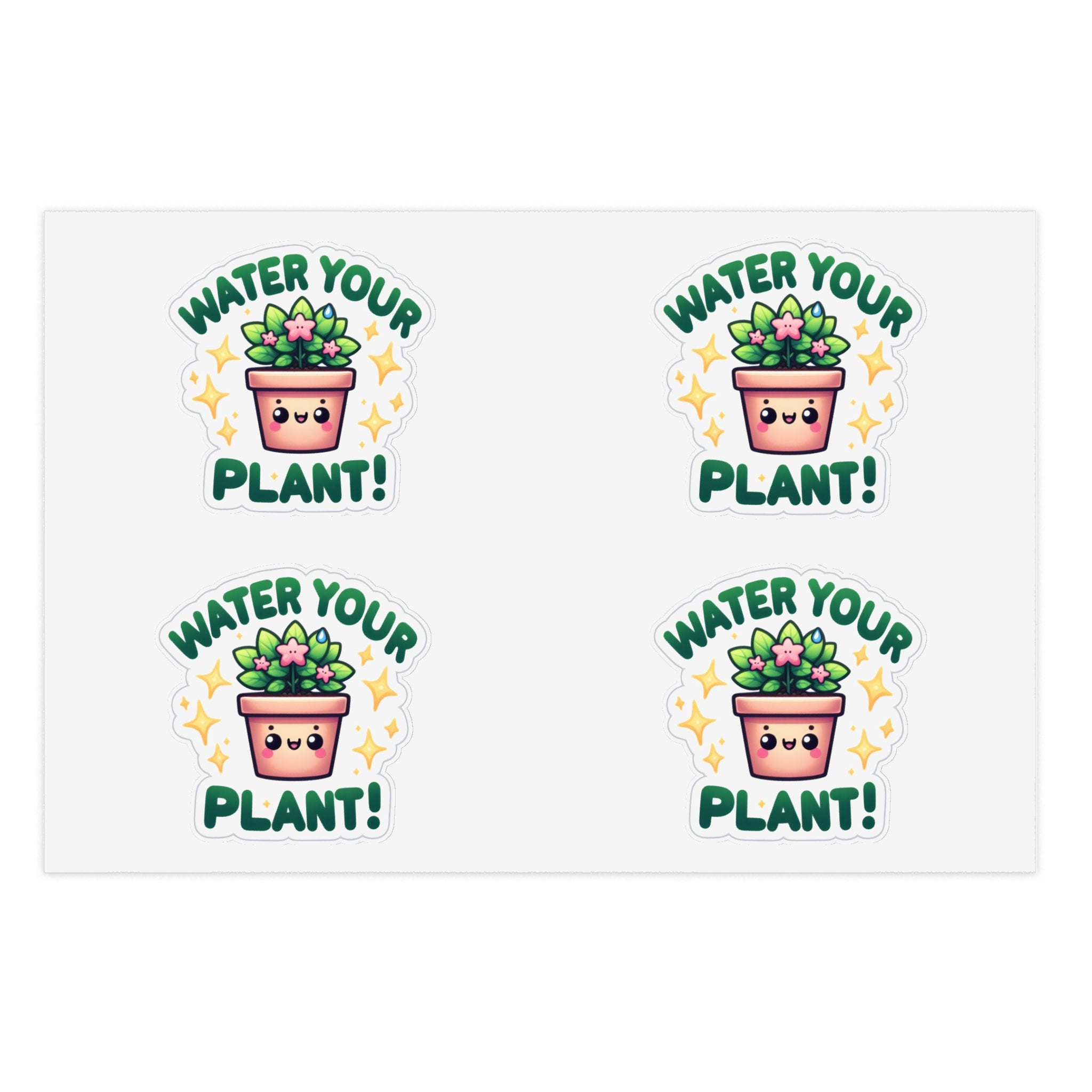 Plant Watering Sticker Sheets