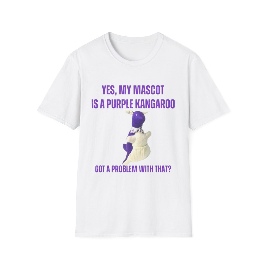 “My Mascot is a Purple Kangaroo”  T-Shirt
