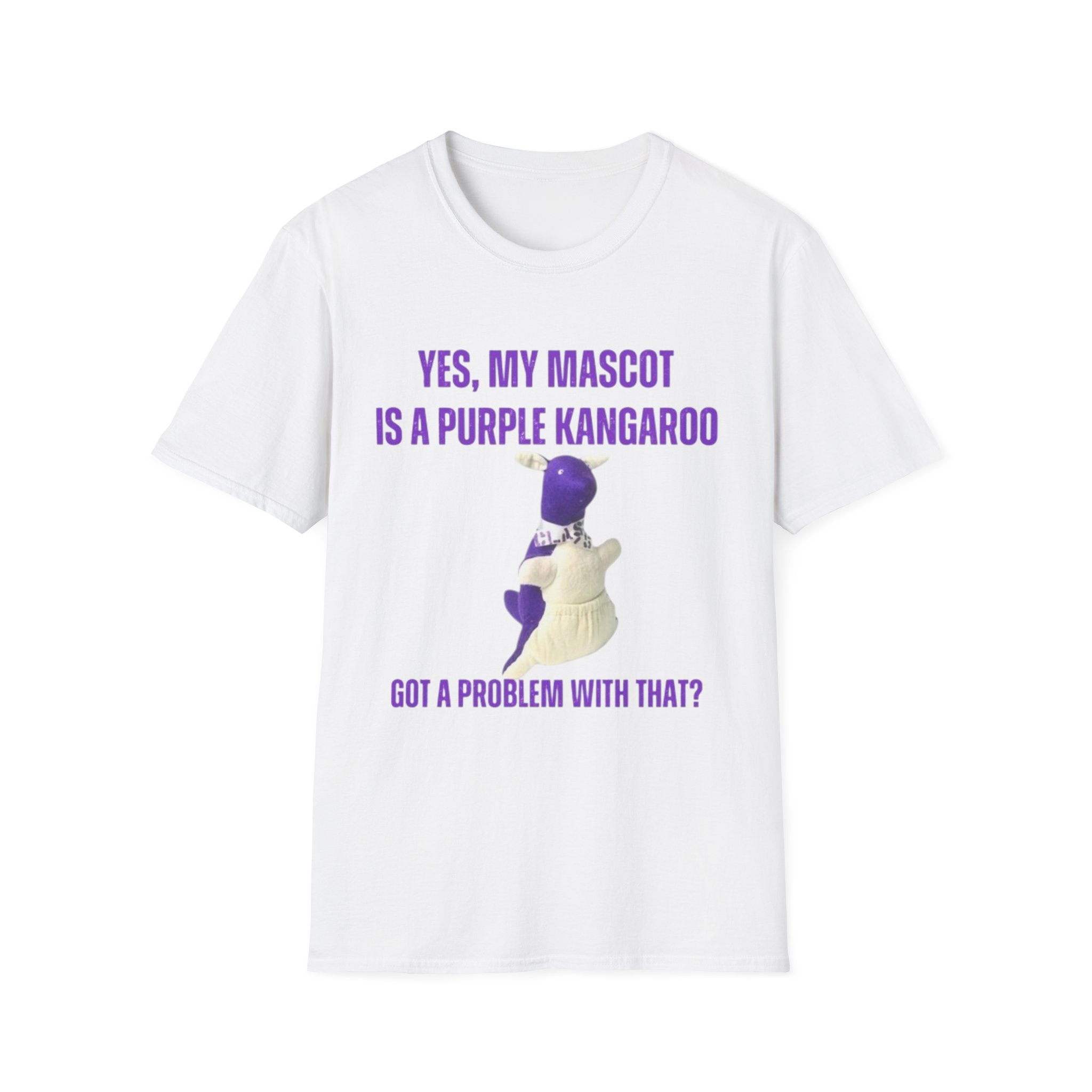 “My Mascot is a Purple Kangaroo”  T-Shirt