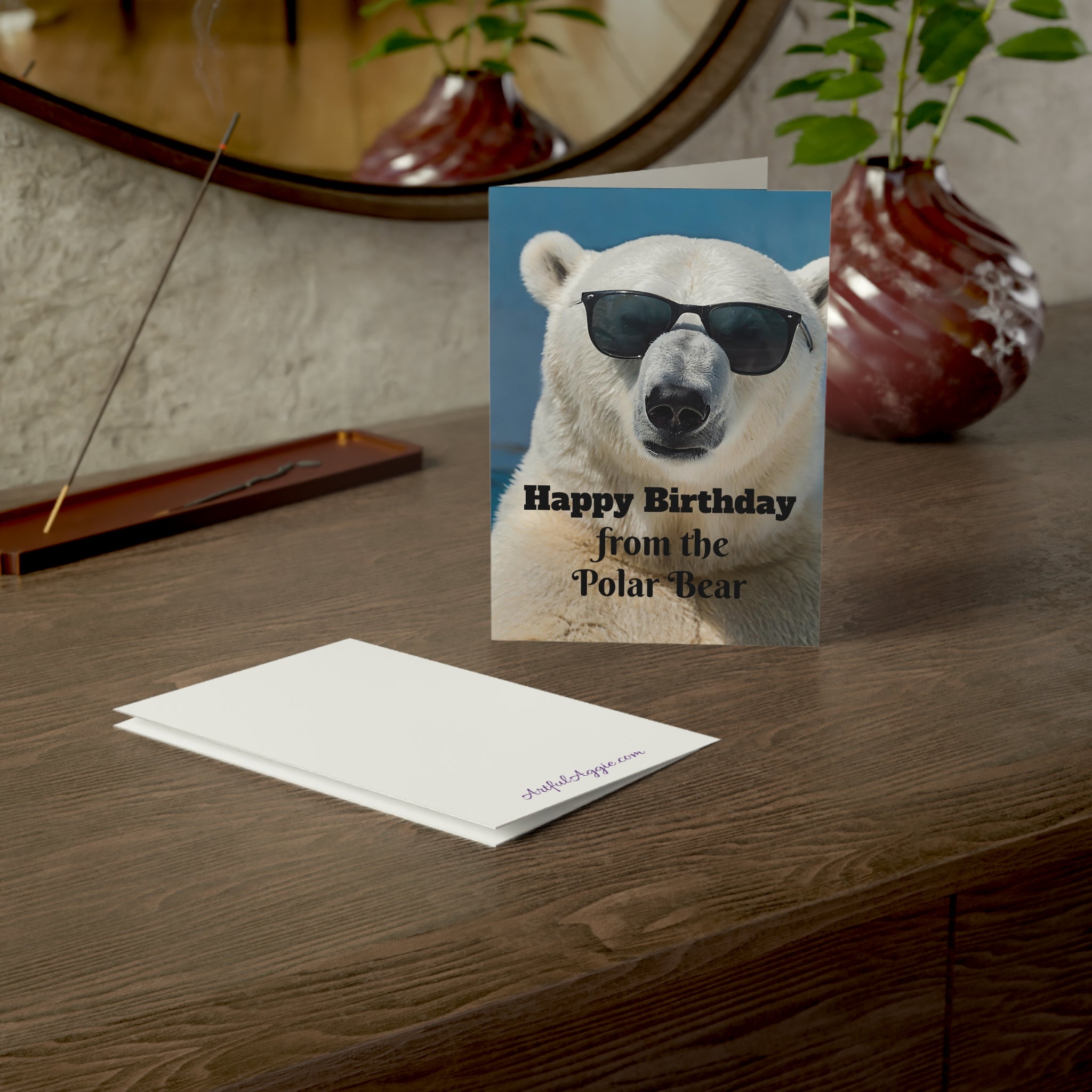 Greeting Card - Funny Happy Birthday Polar Bear Design