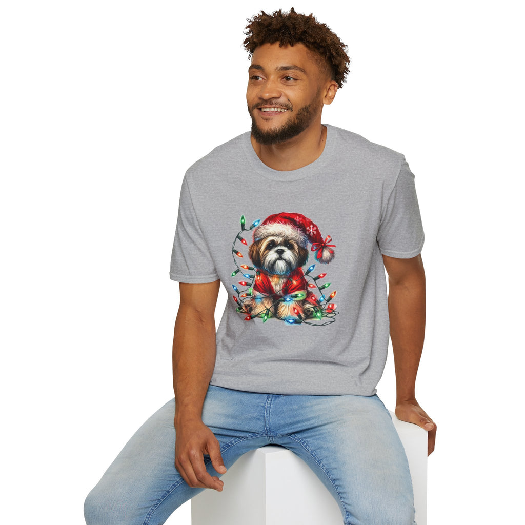 Christmas Lights Shih Tsu T-Shirt