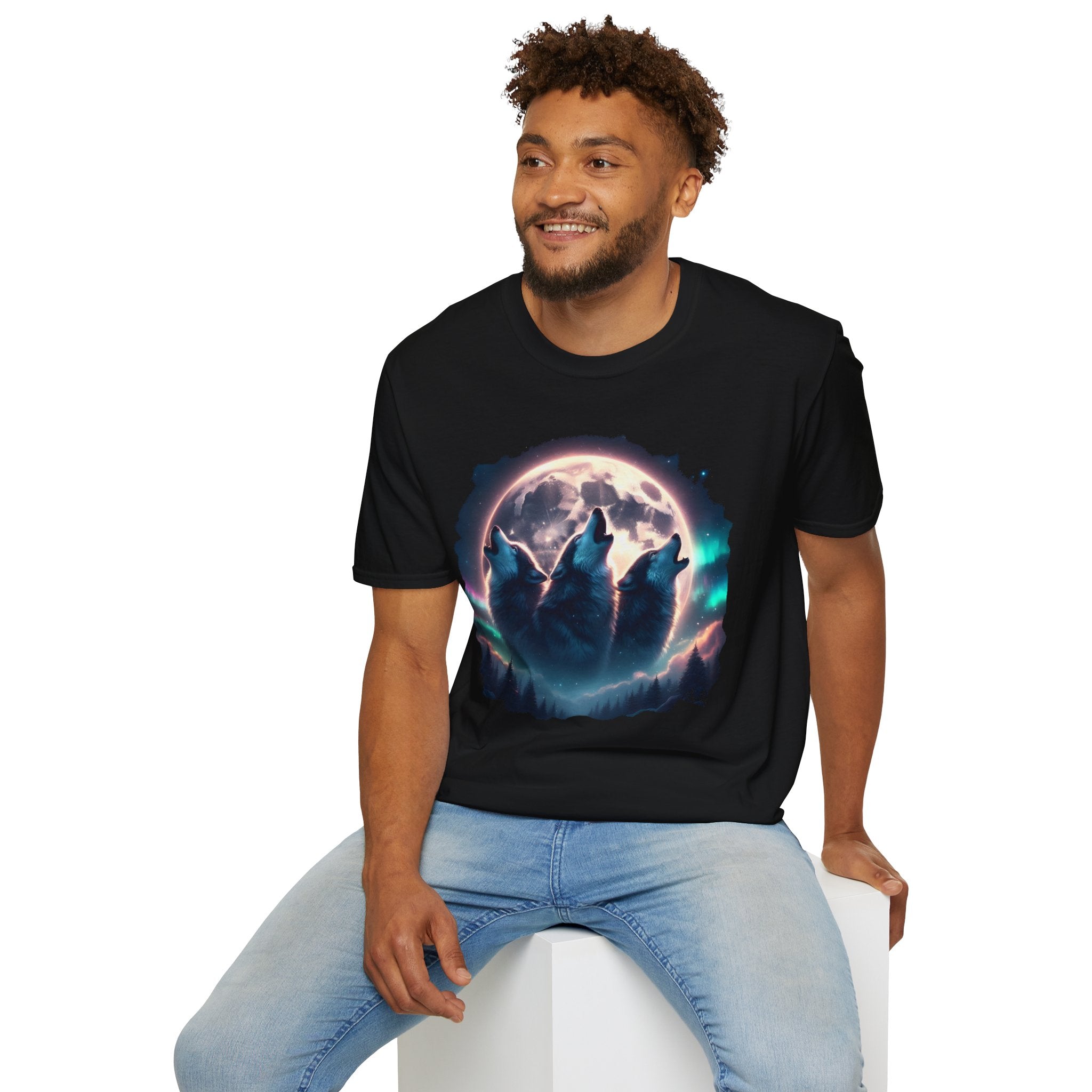 Wolves Howling Full Moon T-Shirt