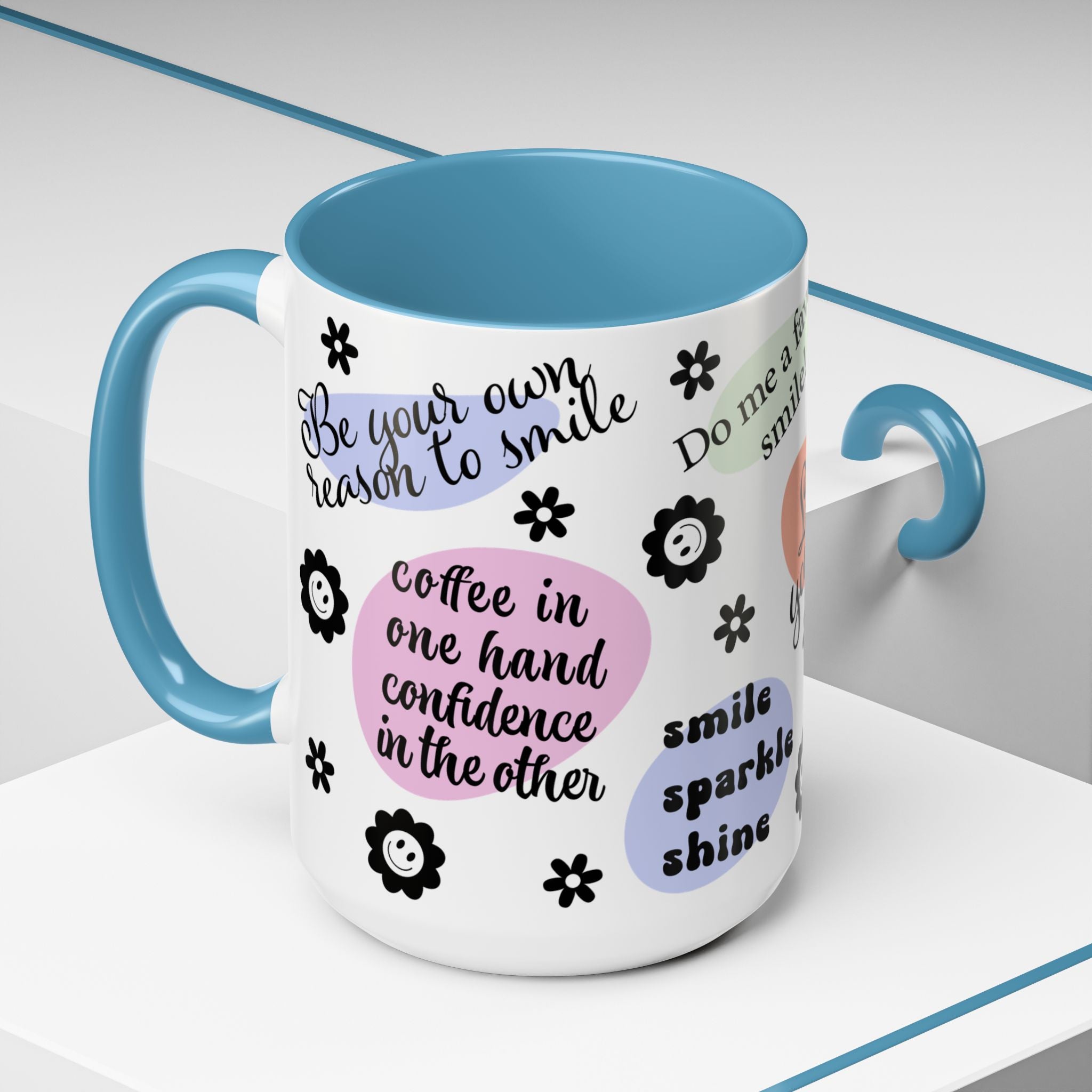 Mug - Mental Health Affirmation Love Yourself Accent Coffee Mug 15oz