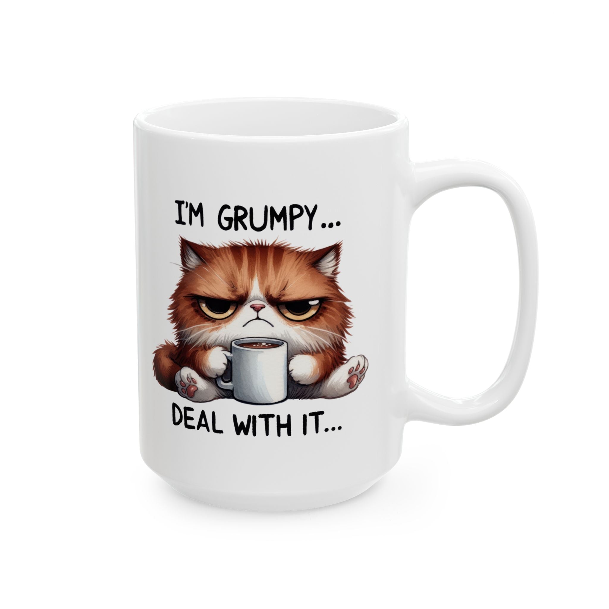 Grumpy Cat Deal With It Coffee Mug