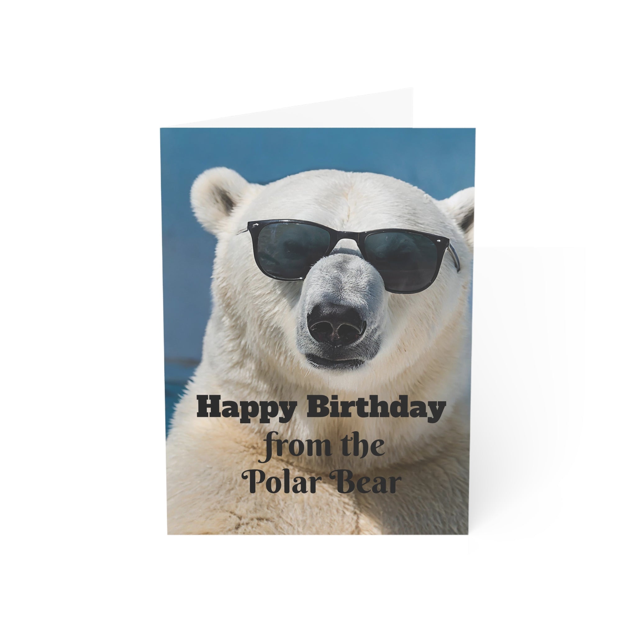 Greeting Card - Funny Happy Birthday Polar Bear Design
